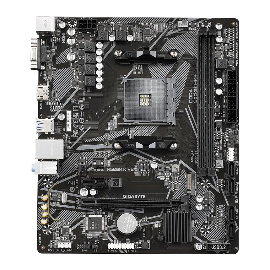 AM4 Gigabyte A520M K V2 mATX D4
