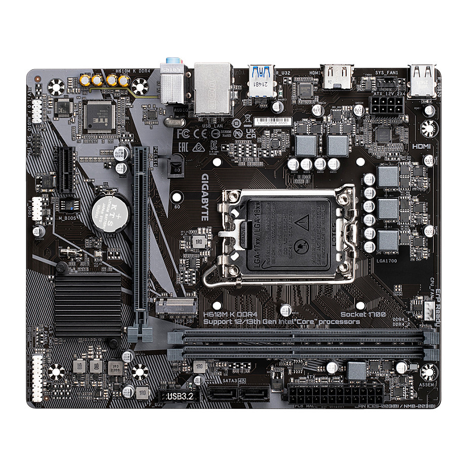 1700 Gigabyte H610M K mATX D4
