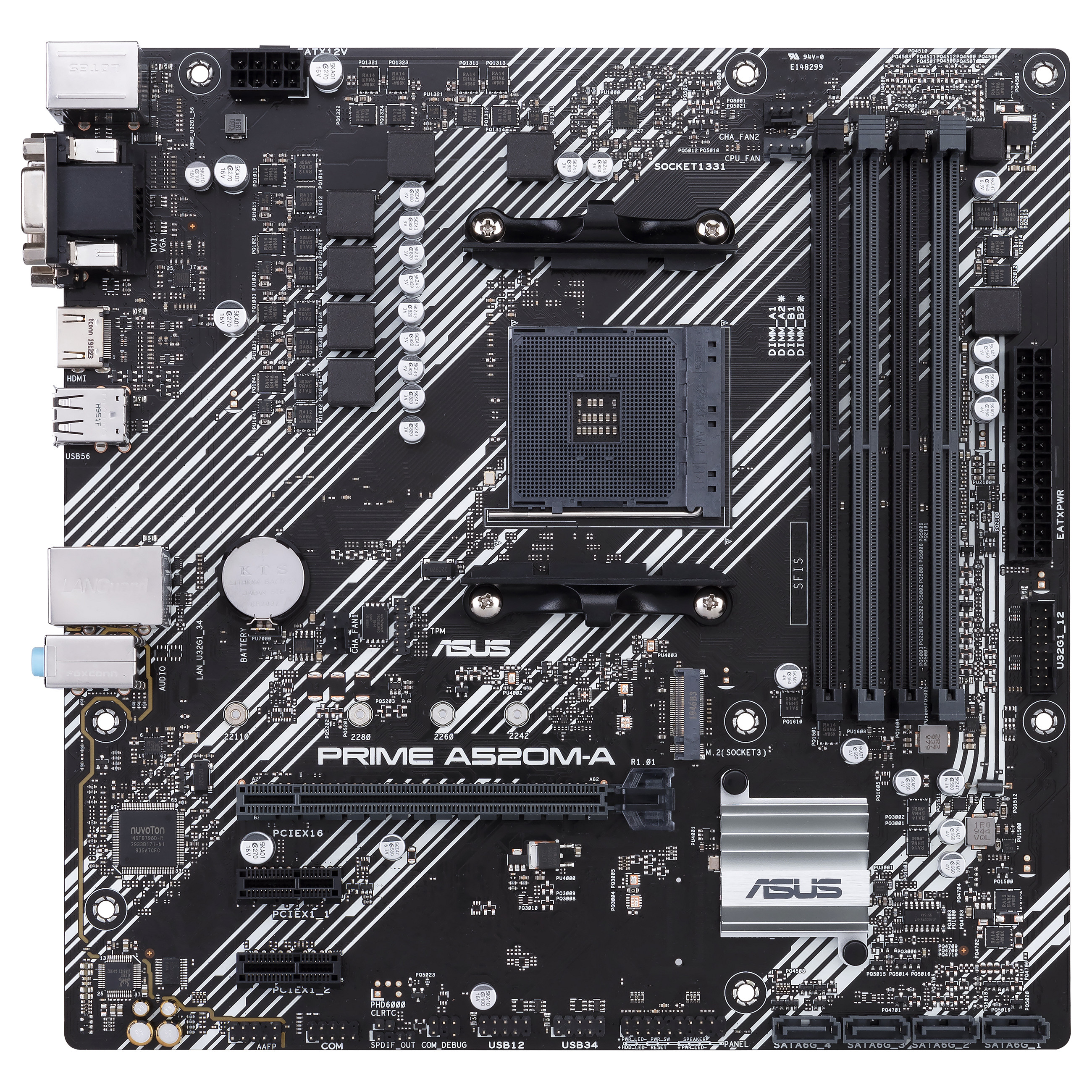 ASUS PRIME A520M-A II/CSM AM4 A520/HDMI-DVI-VGA/M.2/µATX