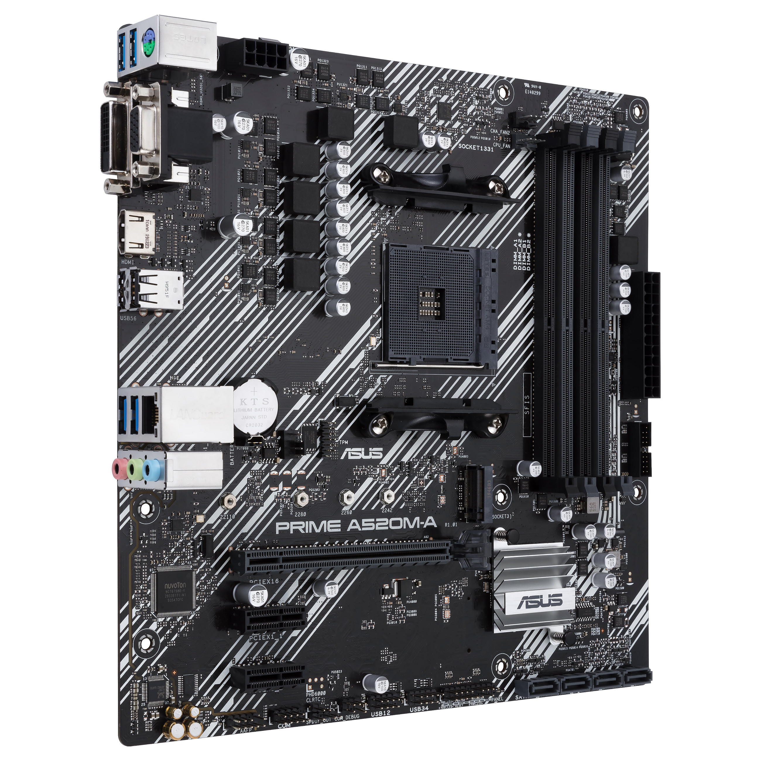 ASUS PRIME A520M-A II/CSM AM4 A520/HDMI-DVI-VGA/M.2/µATX