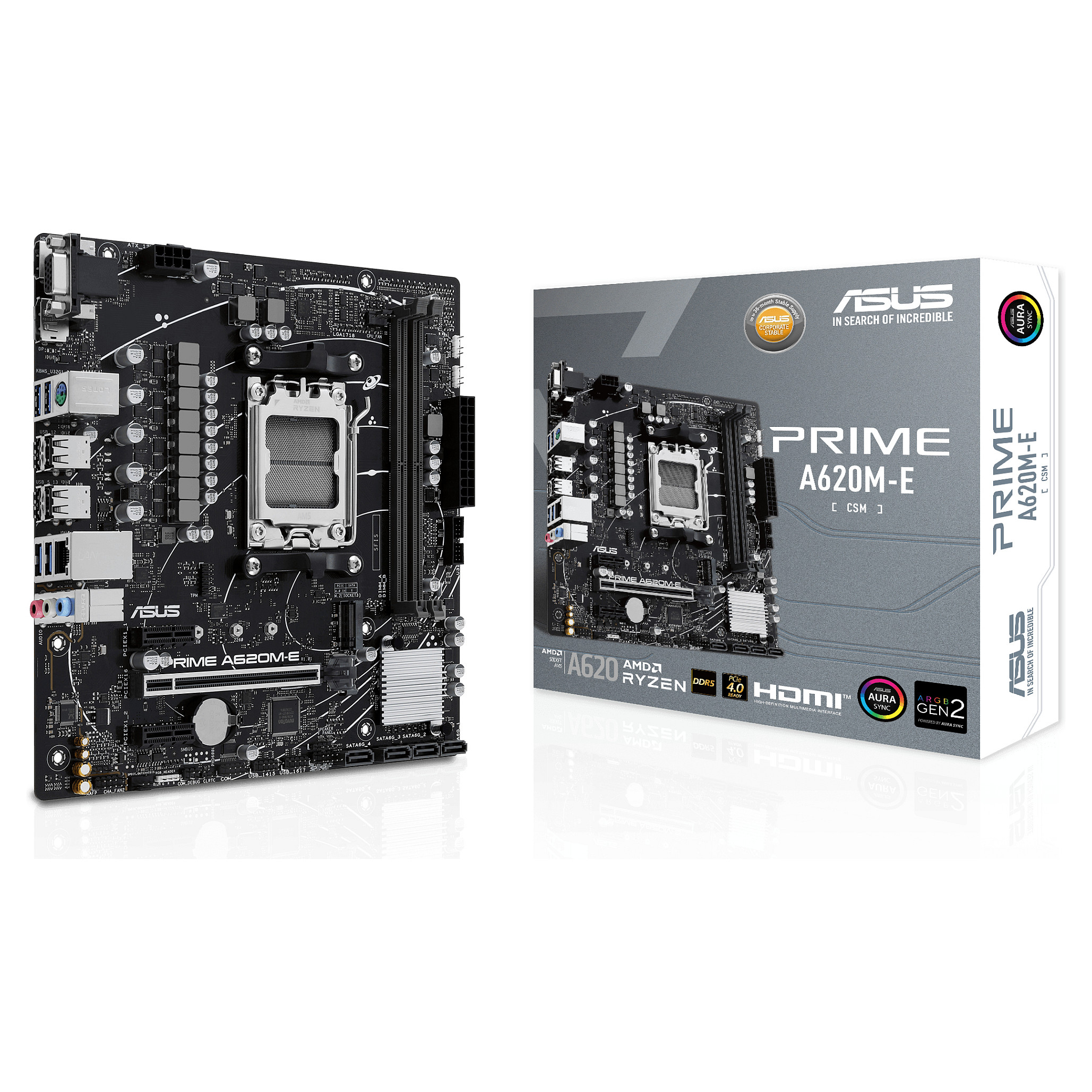 AM5 ASUS Prime A620M-E-CSM mATX