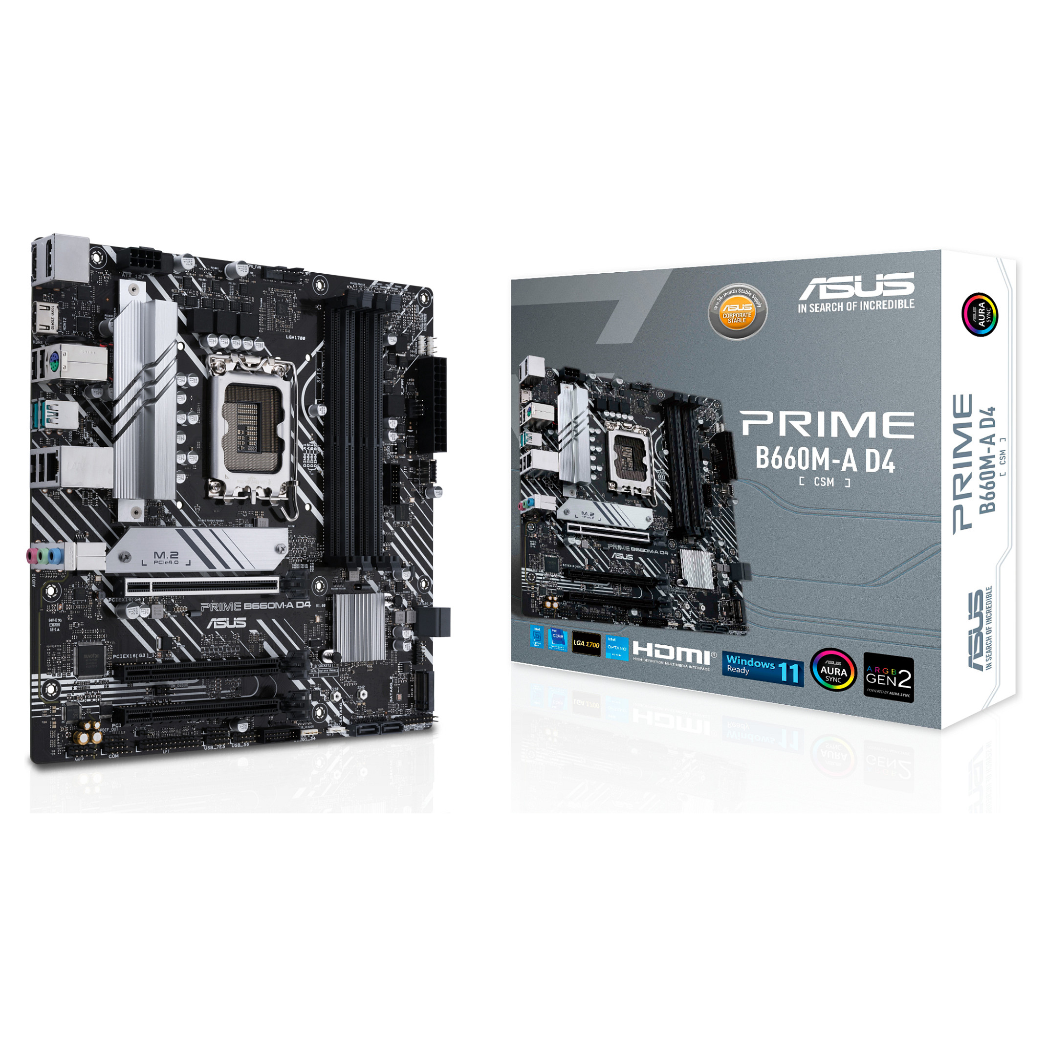 1700 ASUS PRIME B660M-A CSM mATX D4