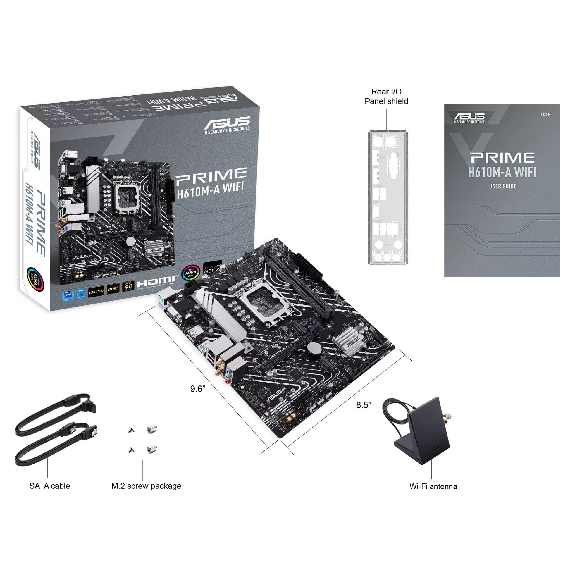 1700 ASUS PRIME H610M-A WIFI mATX