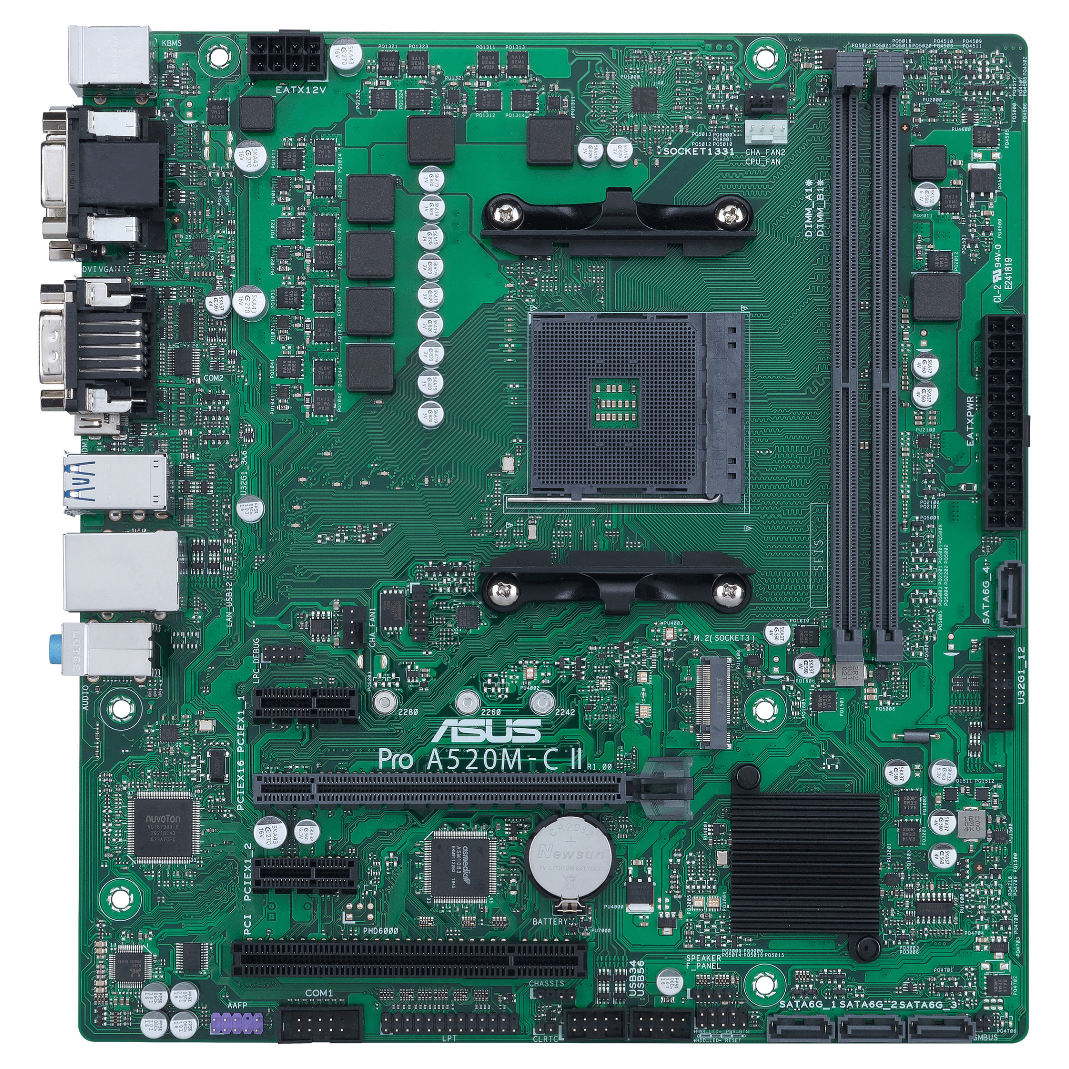 AM4 ASUS PRO A520M-C II/CSM mATX D4