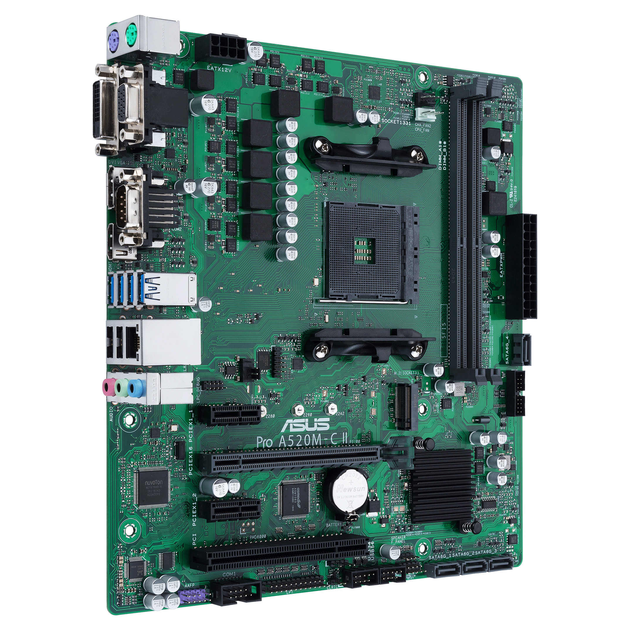 AM4 ASUS PRO A520M-C II/CSM mATX D4