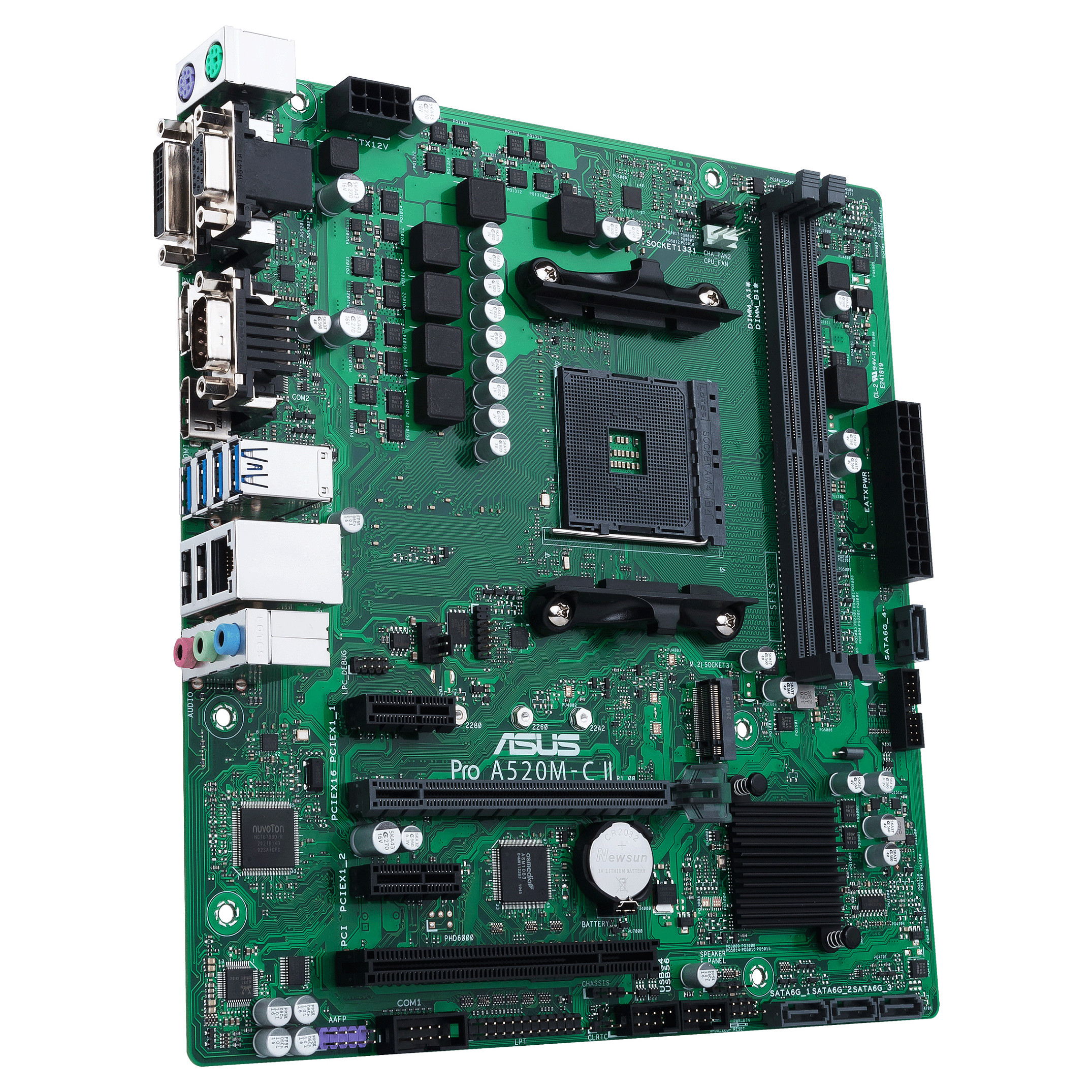 AM4 ASUS PRO A520M-C II/CSM mATX D4
