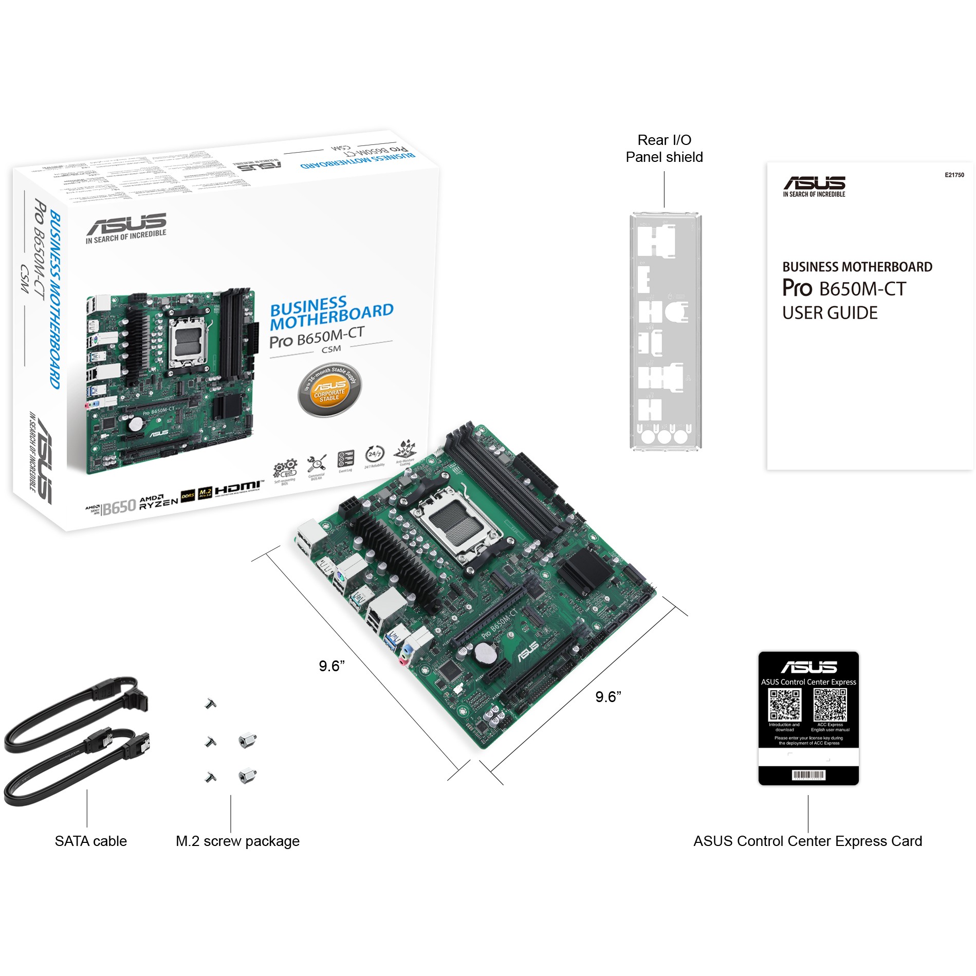 MB ASUS PRO B650M-CT-CSM (AMD.AM5.DDR5.mATX)