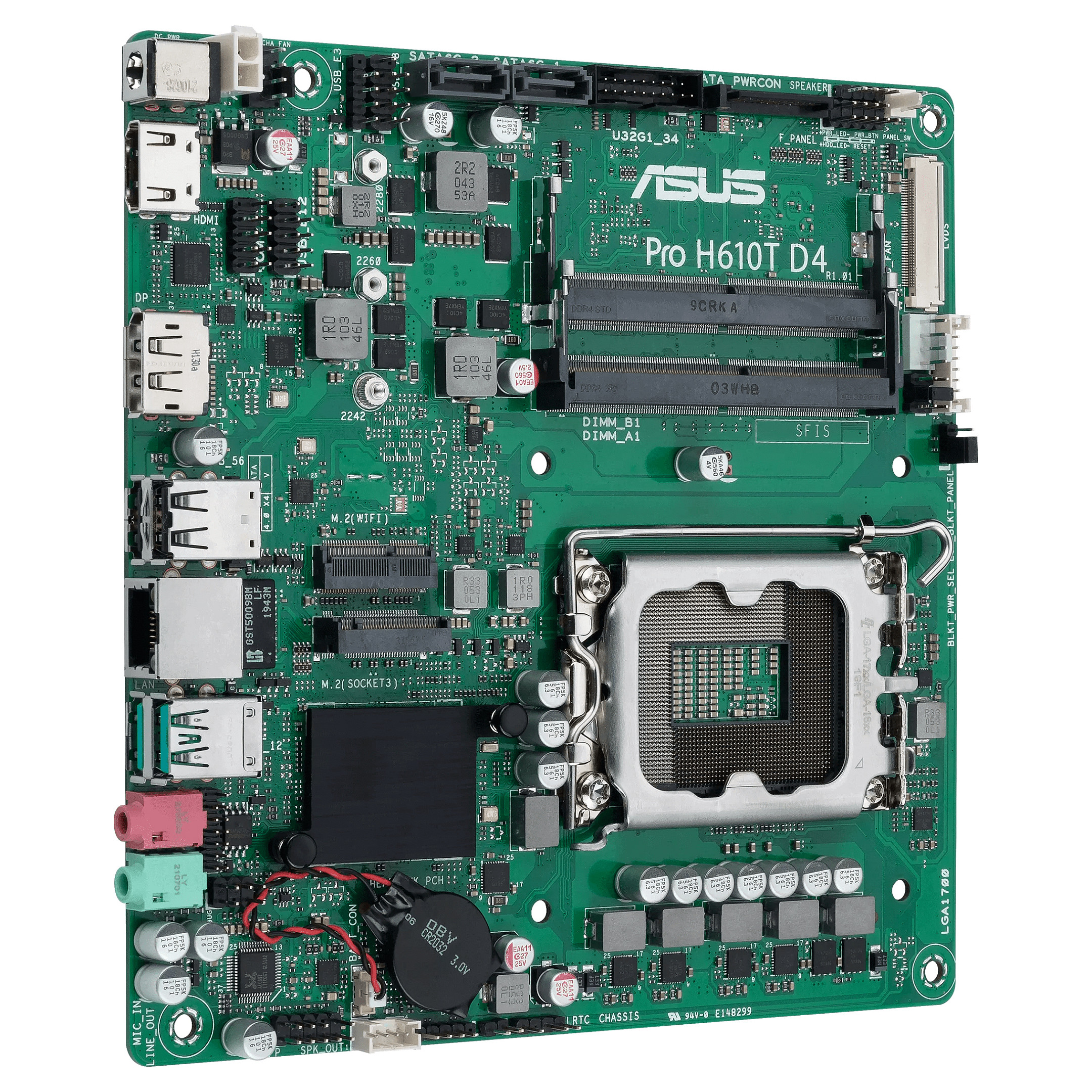 1700 ASUS PRO H610T CSM mITX D4