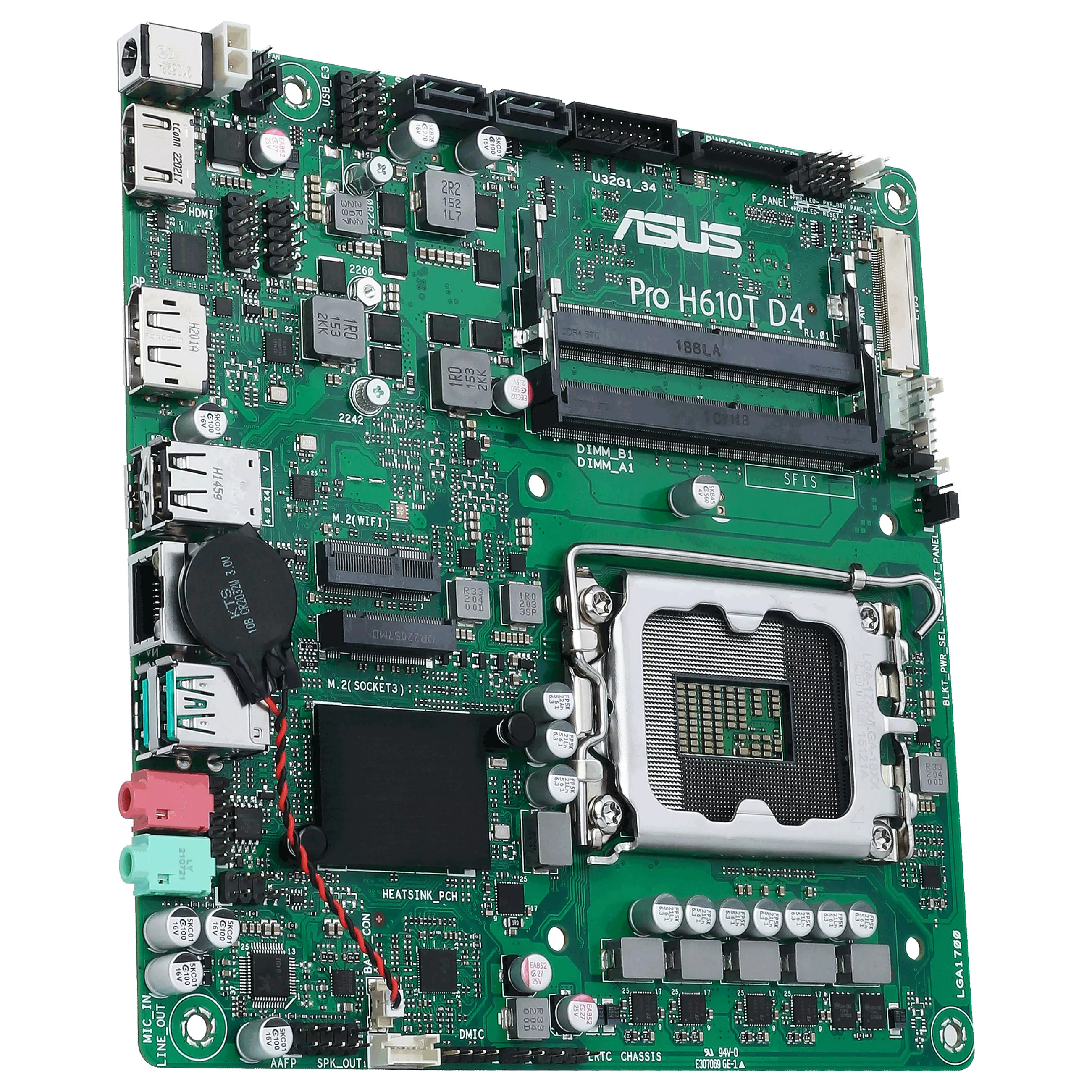 1700 ASUS PRO H610T CSM mITX D4