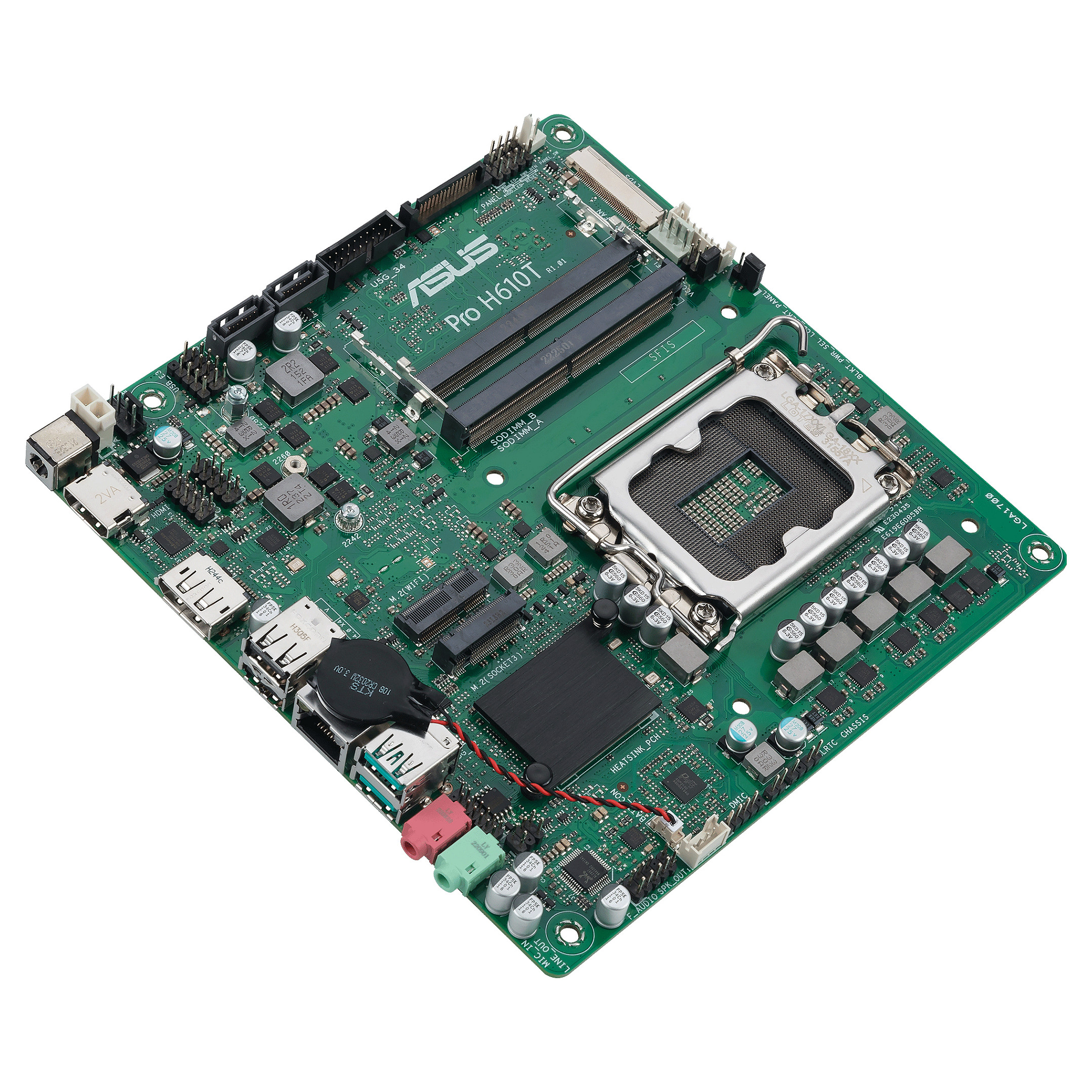 1700 ASUS PRO H610T-CSM mITX
