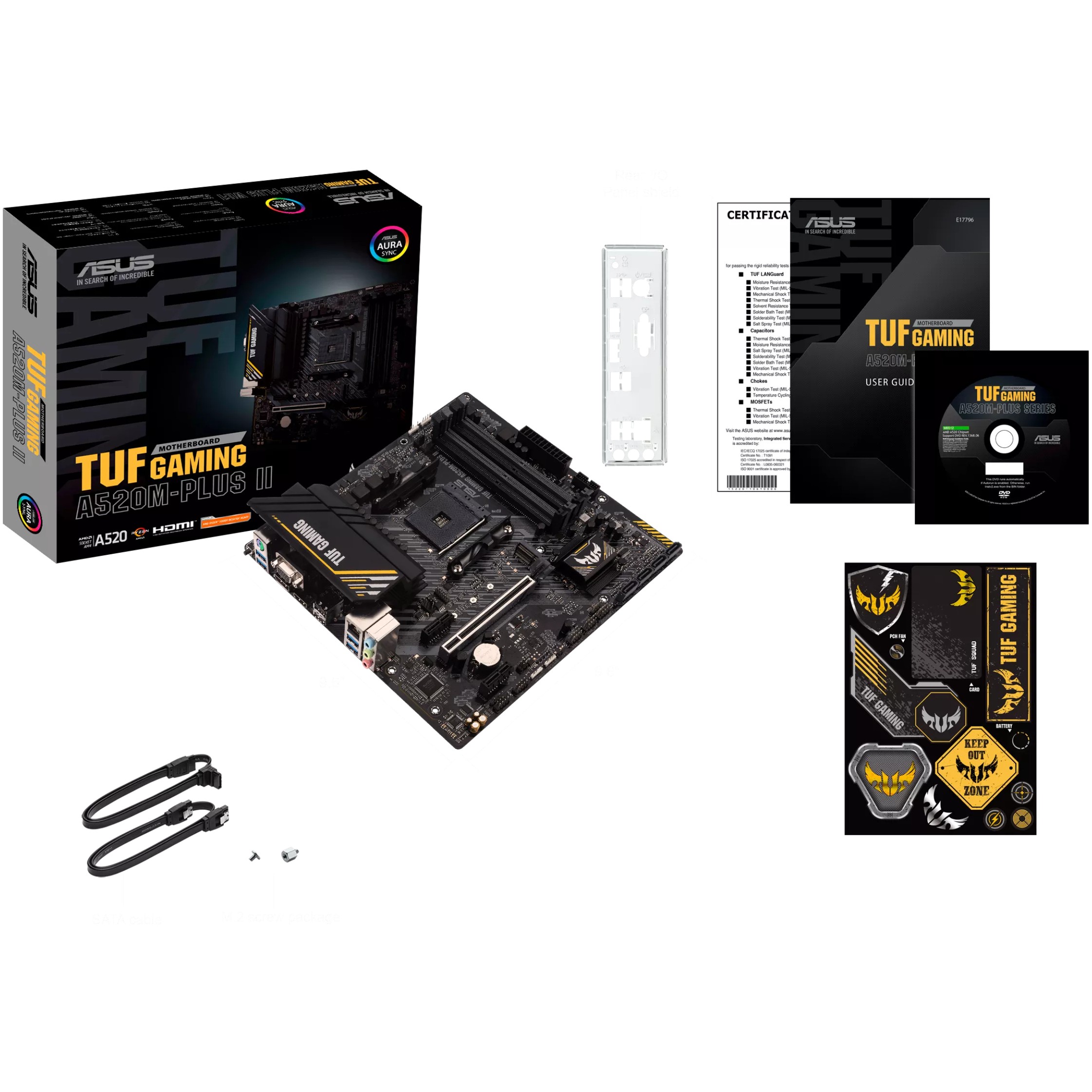 MB ASUS TUF GAMING A520M-PLUS II (AMD.AM4.DDR4.mATX)