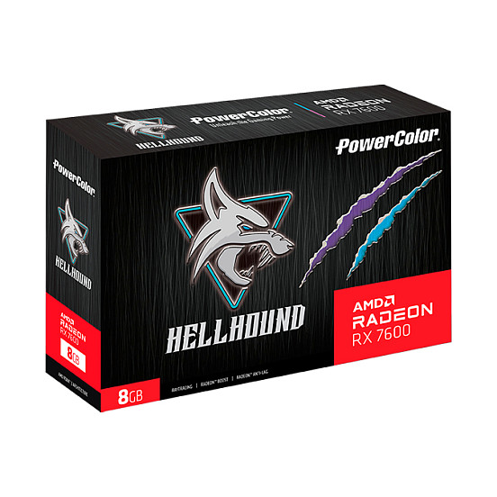 RX 7600 8GB PowerColor Hellhound Radeon GDDR6