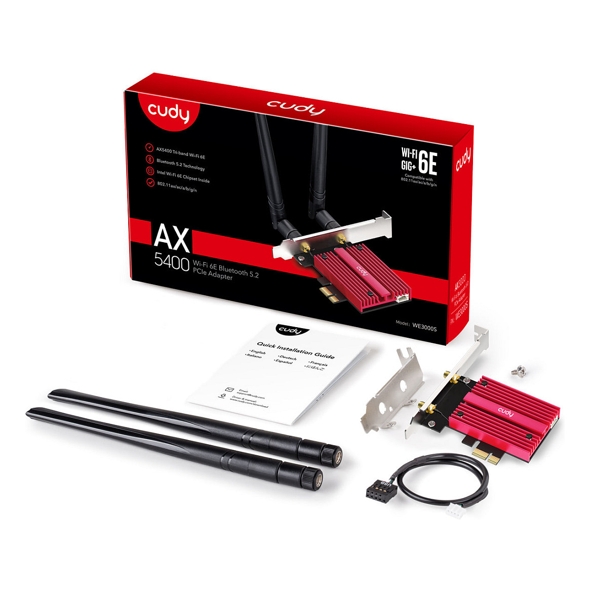 Cudy AX5400 Wi-Fi 6E PCI Express Adapter