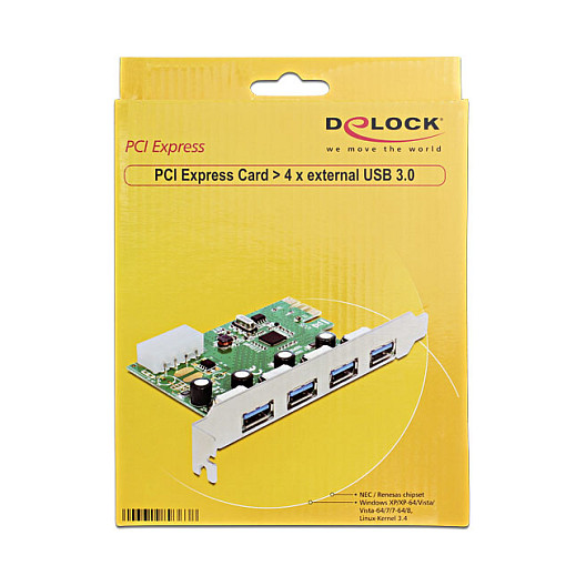PCI Express Karte > 4 x USB 3.0