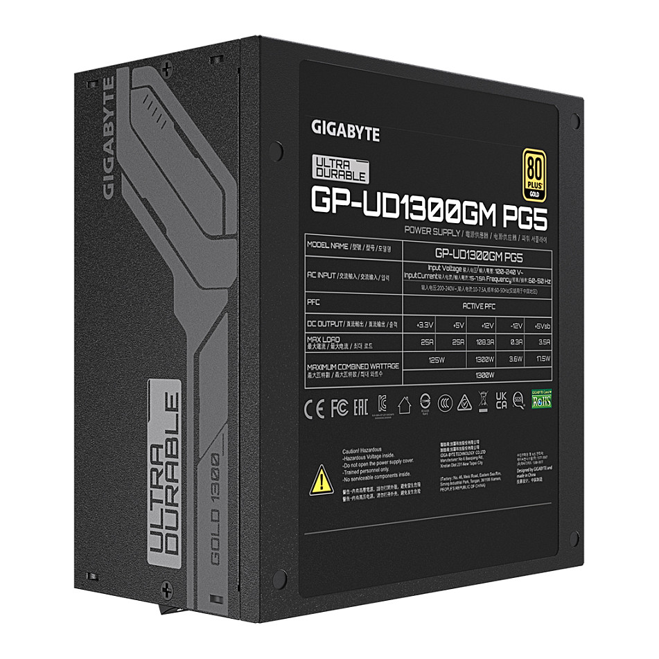 1300W GIGABYTE GP-UD1300GM PG5 80+ Gold
