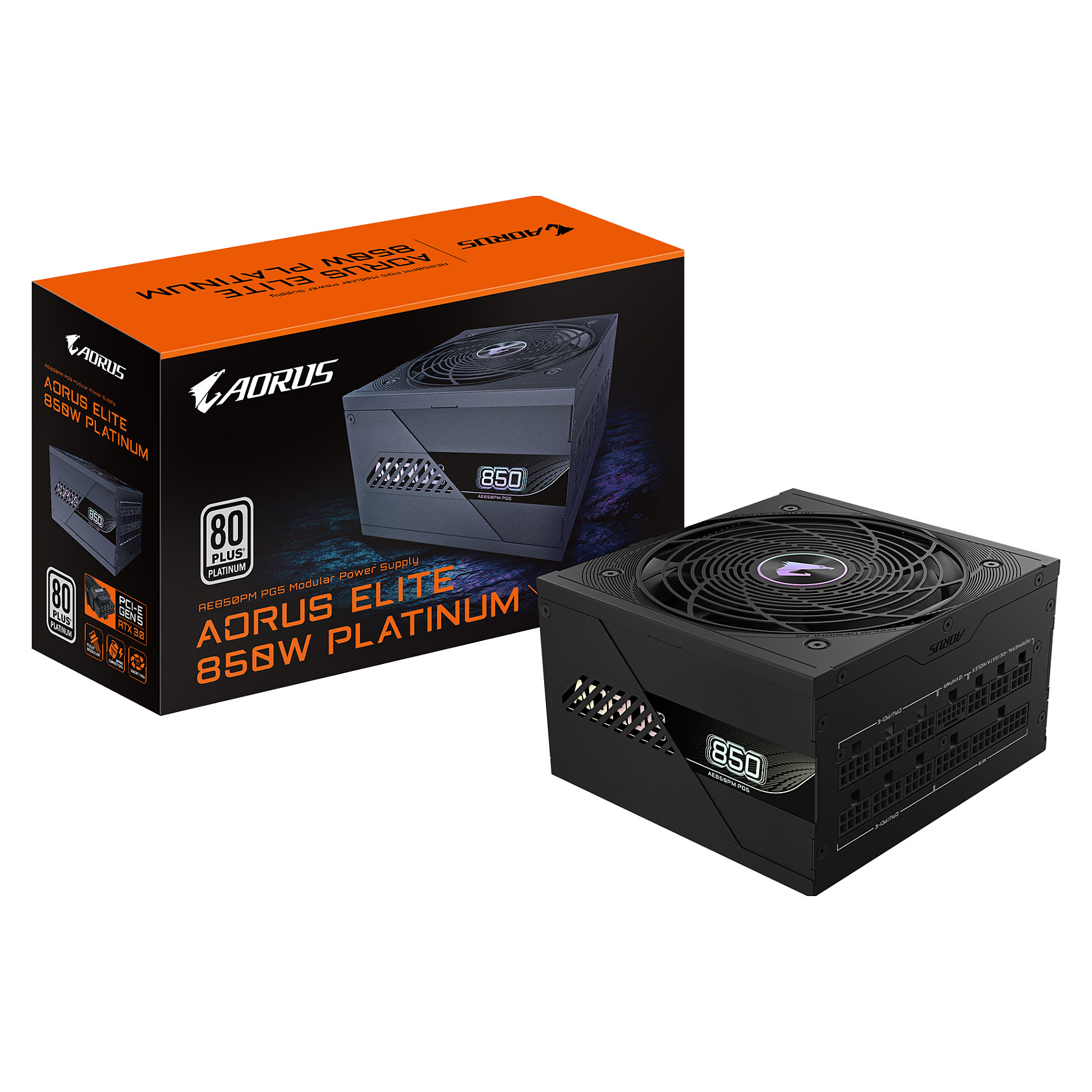 850W GIGABYTE AORUS ELITE AE850PM PG5 80+ Platinum