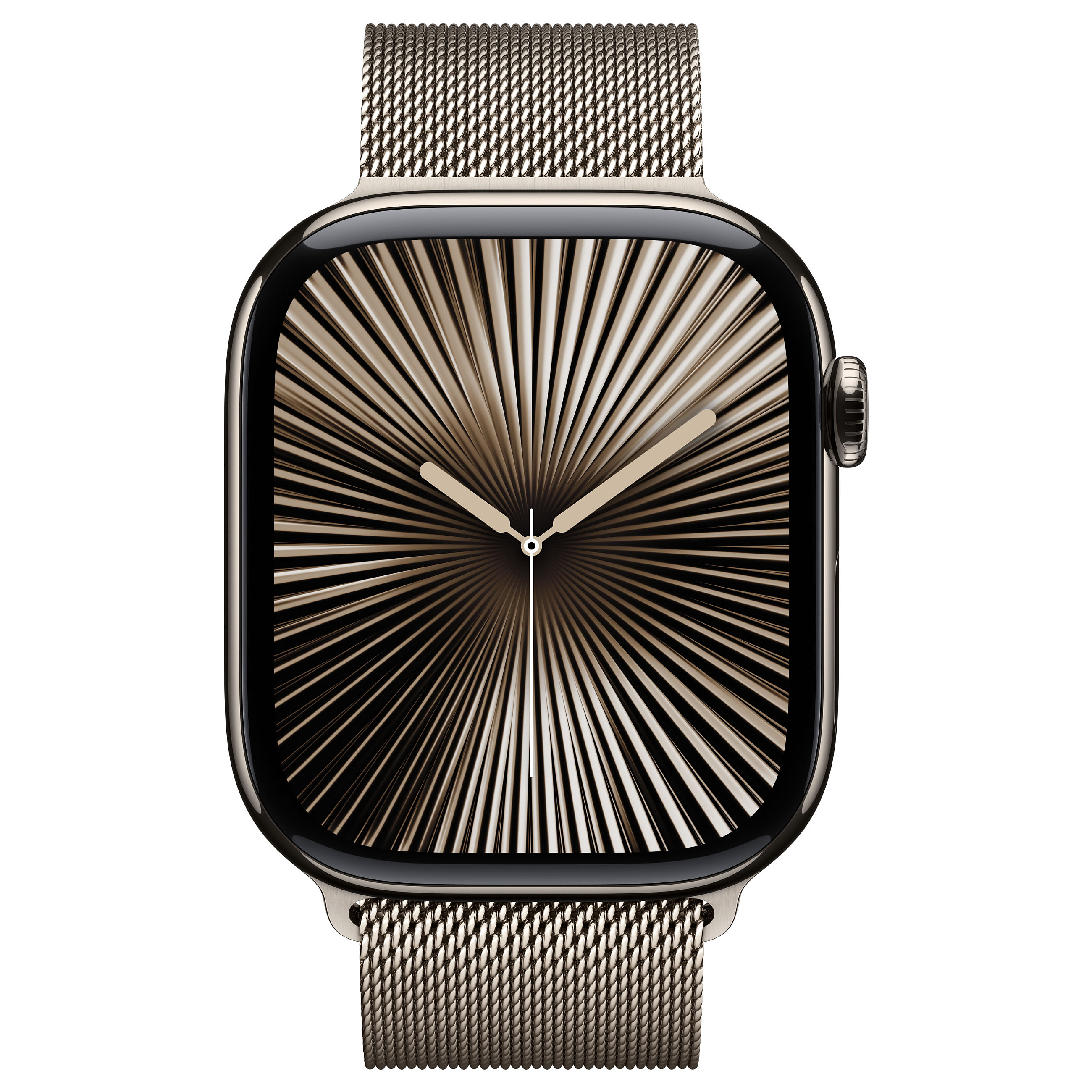 APPLE Watch Series 10 GPS + Cellular 46mm Natural Titanium Case with Natural Milanese Loop - M/L