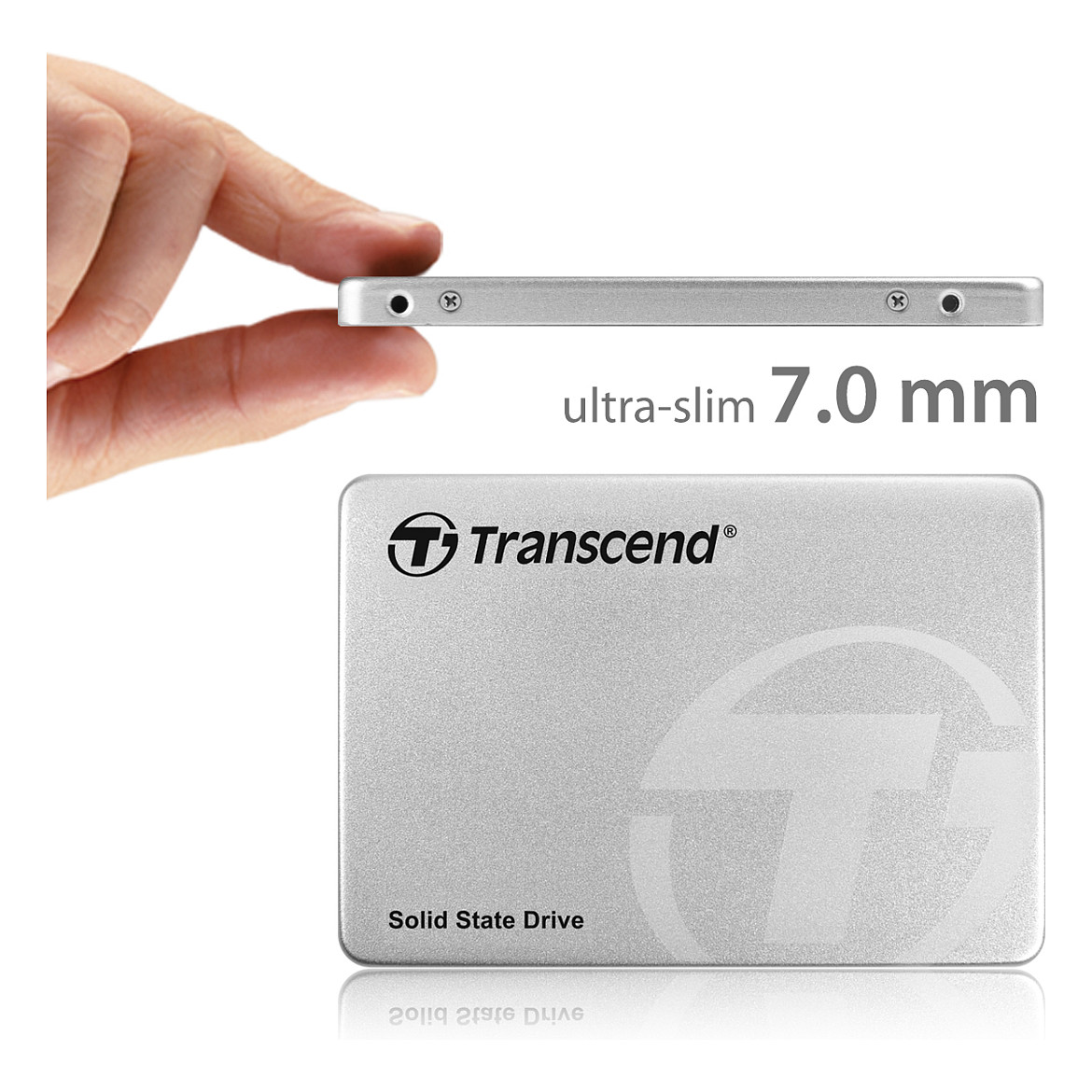TRANSCEND SSD370S 256GB SSD 6,4cm 2,5 Zoll SATA 6Gb/s MLC Aluminium Gehäuse