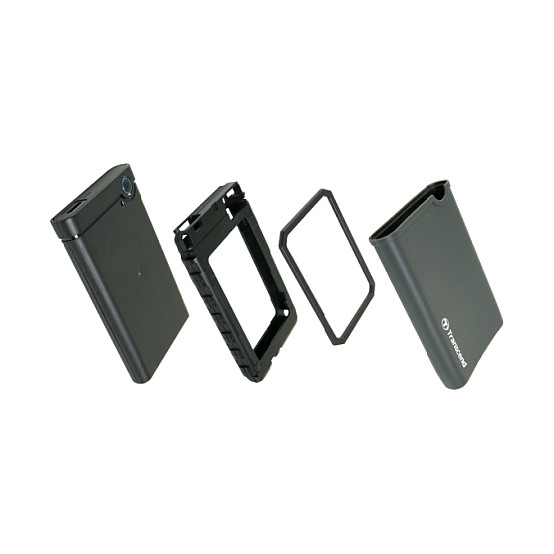 TRANSCEND StoreJet 25CK3 SSD/HDD 0GB extern 6,4cm 2,5Zoll SATA 6GB/s Upgrade Kit Leergehäuse