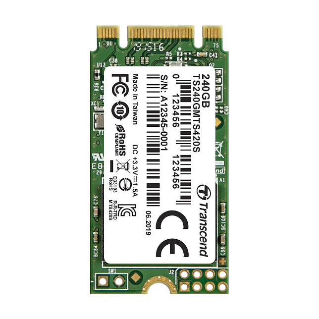 TRANSCEND 240GB M.2 2242 SSD SATA3 TLC