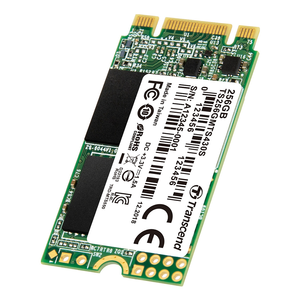TRANSCEND 256GB M.2 2242 SSD SATA3 B+M Key TLC