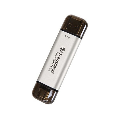 TRANSCEND ESD310S 1TB External SSD USB 10Gbps Type C/A Silver