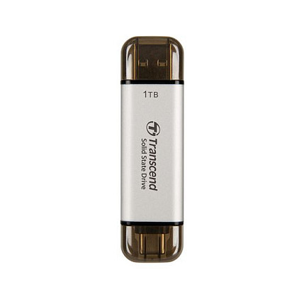 TRANSCEND ESD310S 1TB External SSD USB 10Gbps Type C/A Silver
