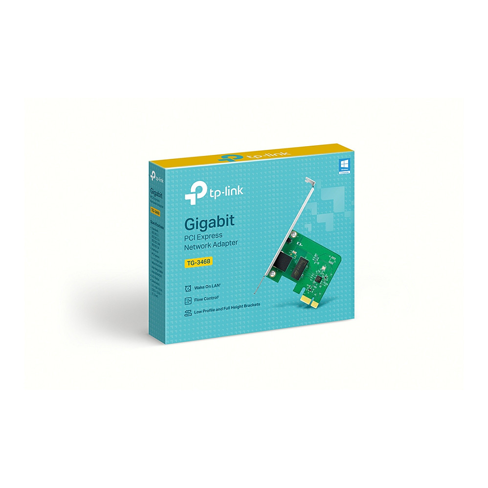 INTG 1Gb 1xRJ45 TP-Link TG-3468 |RTL8168B; PCIeX1; Vlan; WoL