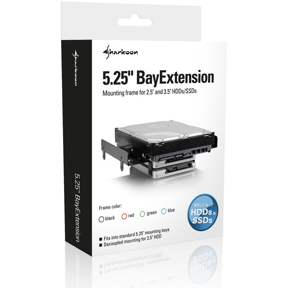 Sharkoon 5.25 BayExtension Einb