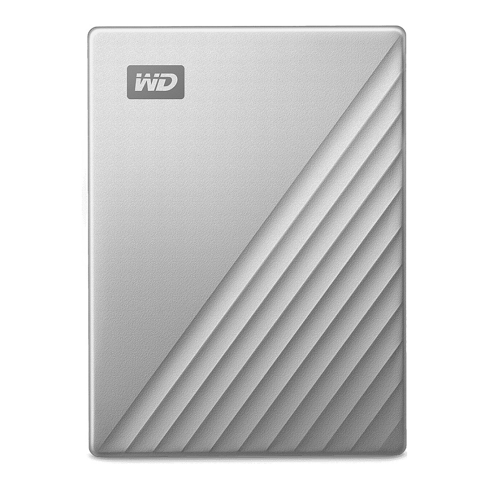 2,5" WD My Passport Ultra Mac 5TB Silver USB-C/USB3.0 HDD 6,4cm 2,5Zoll Metal finish RTL portable extern