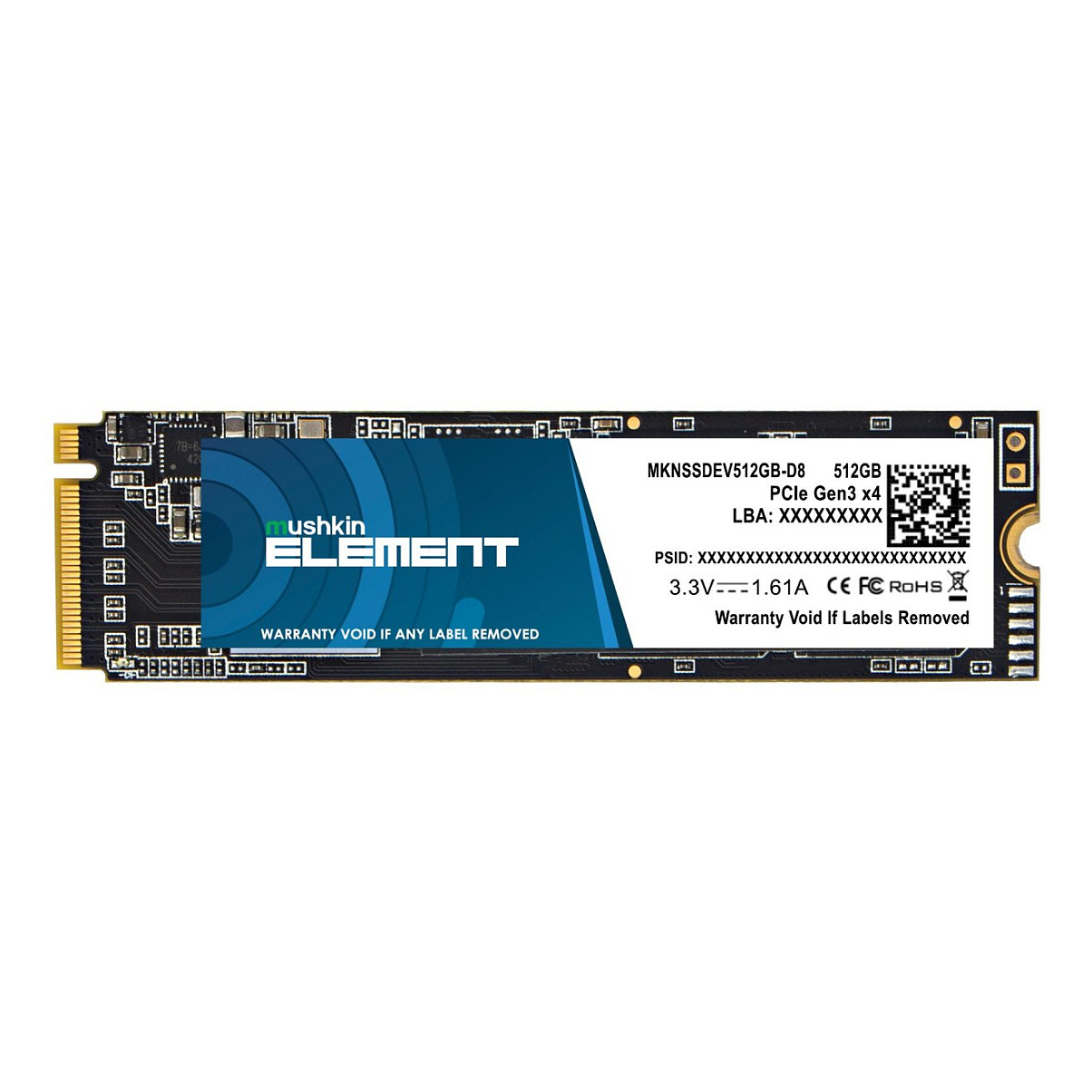 M.2 512GB Mushkin Element NVMe PCIe3.0 x 4