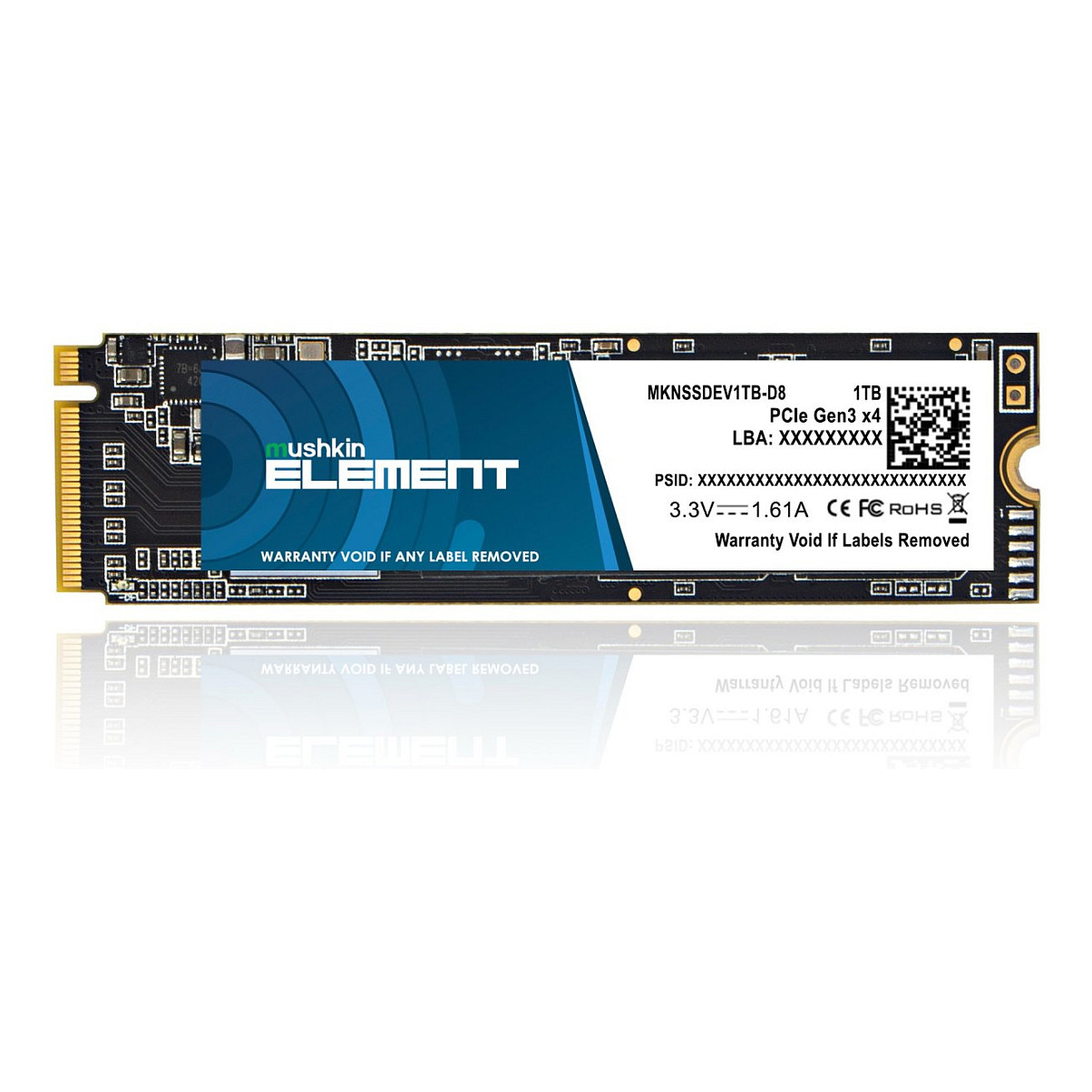 M.2 1TB Mushkin Element NVMe PCIe3.0 x 4