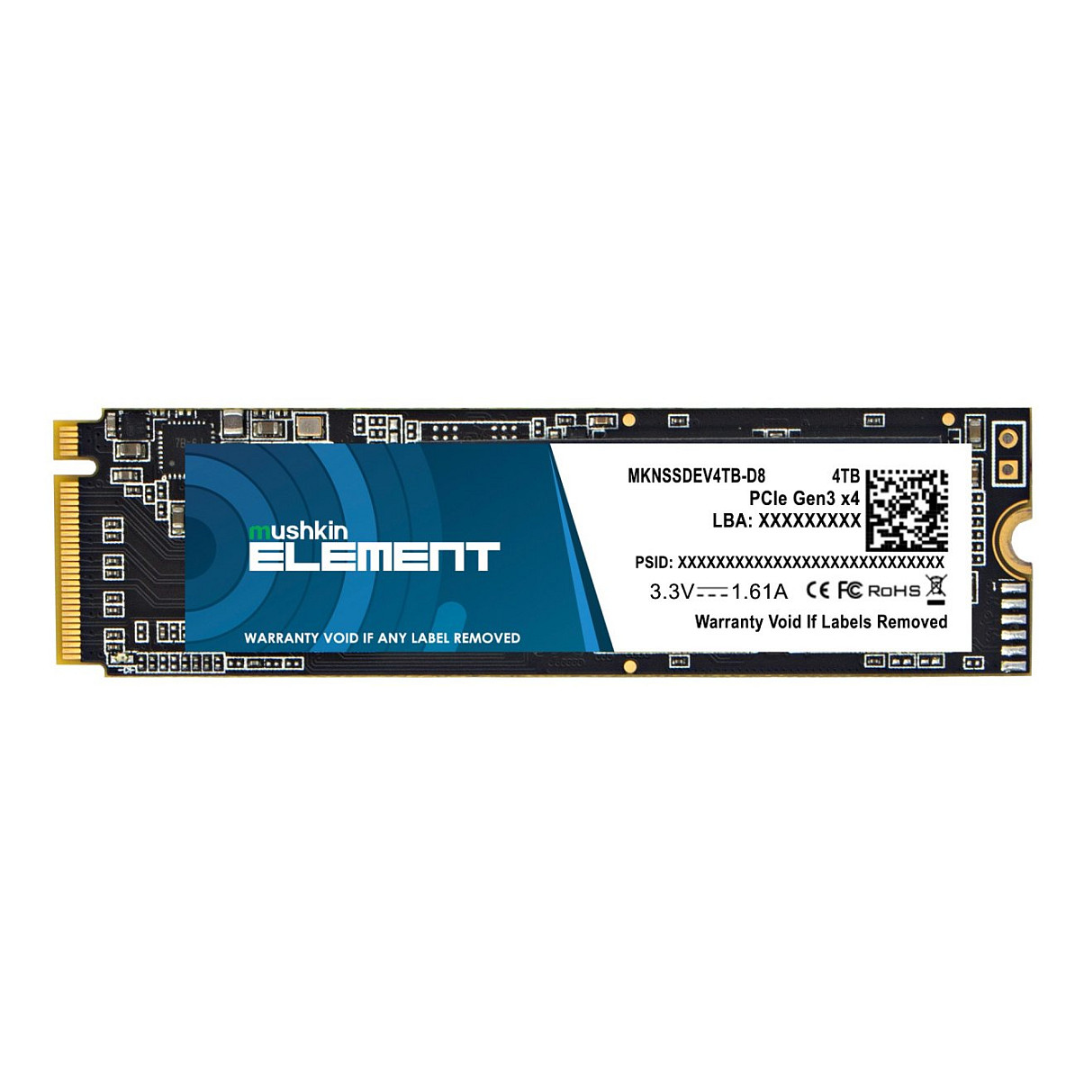 M.2 4TB Mushkin Element NVMe PCIe3.0 x 4