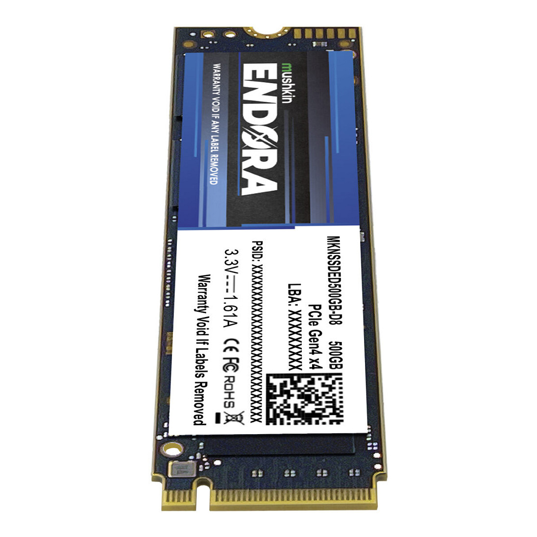 M.2 500GB Mushkin Endora NVMe PCIe4.0 x 4