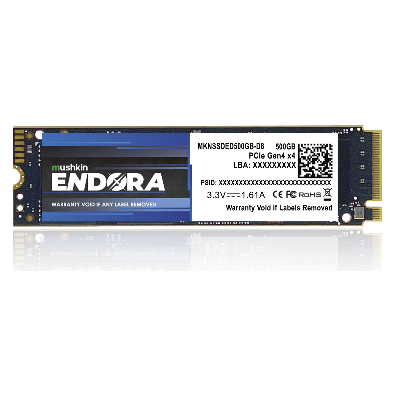 M.2 500GB Mushkin Endora NVMe PCIe4.0 x 4