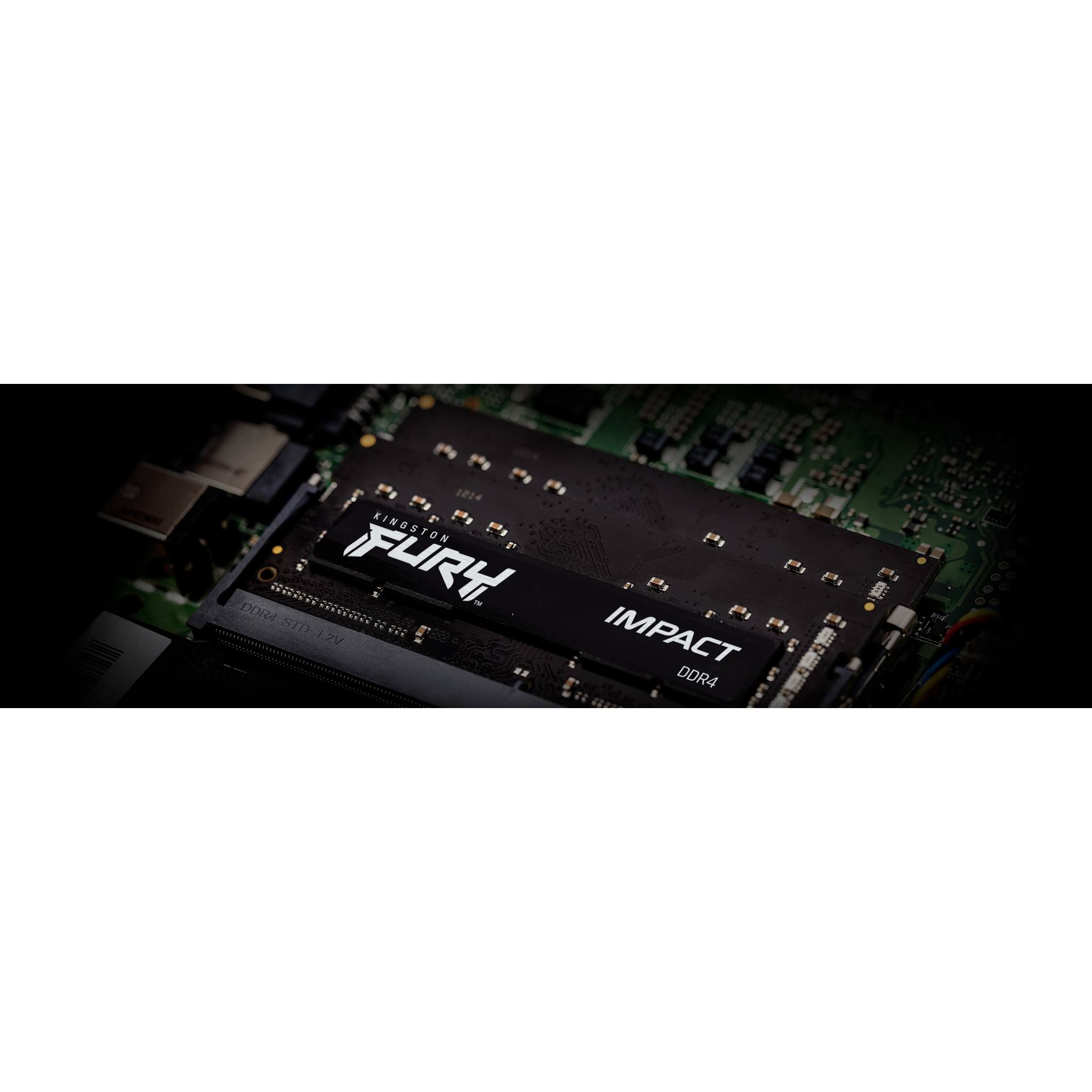 SO KINGSTON 16GB 3200MHz DDR4 CL20 SODIMM Kit of 2 FURY Impact