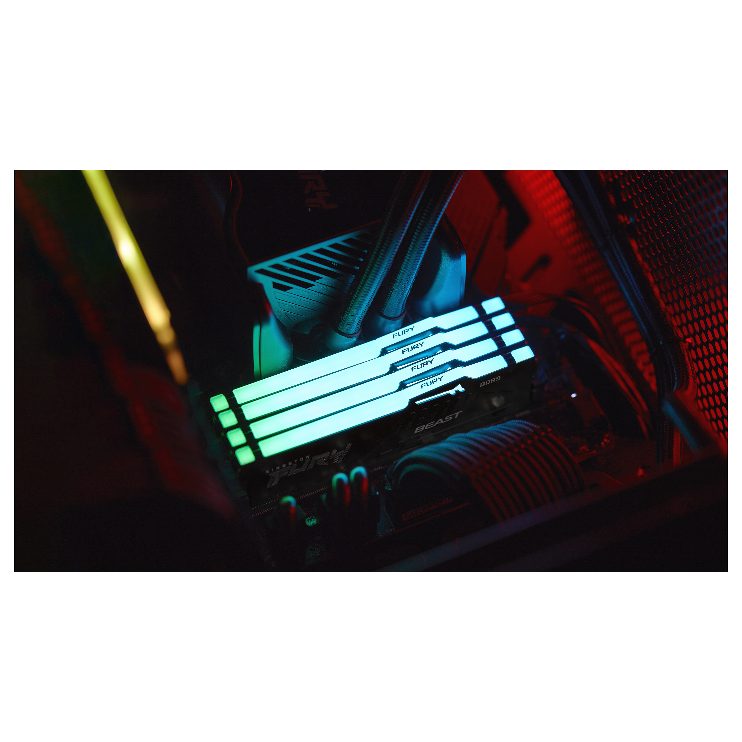 KINGSTON 16GB 5200MHz DDR5 CL40 DIMM Kit of 2 FURY Beast RGB