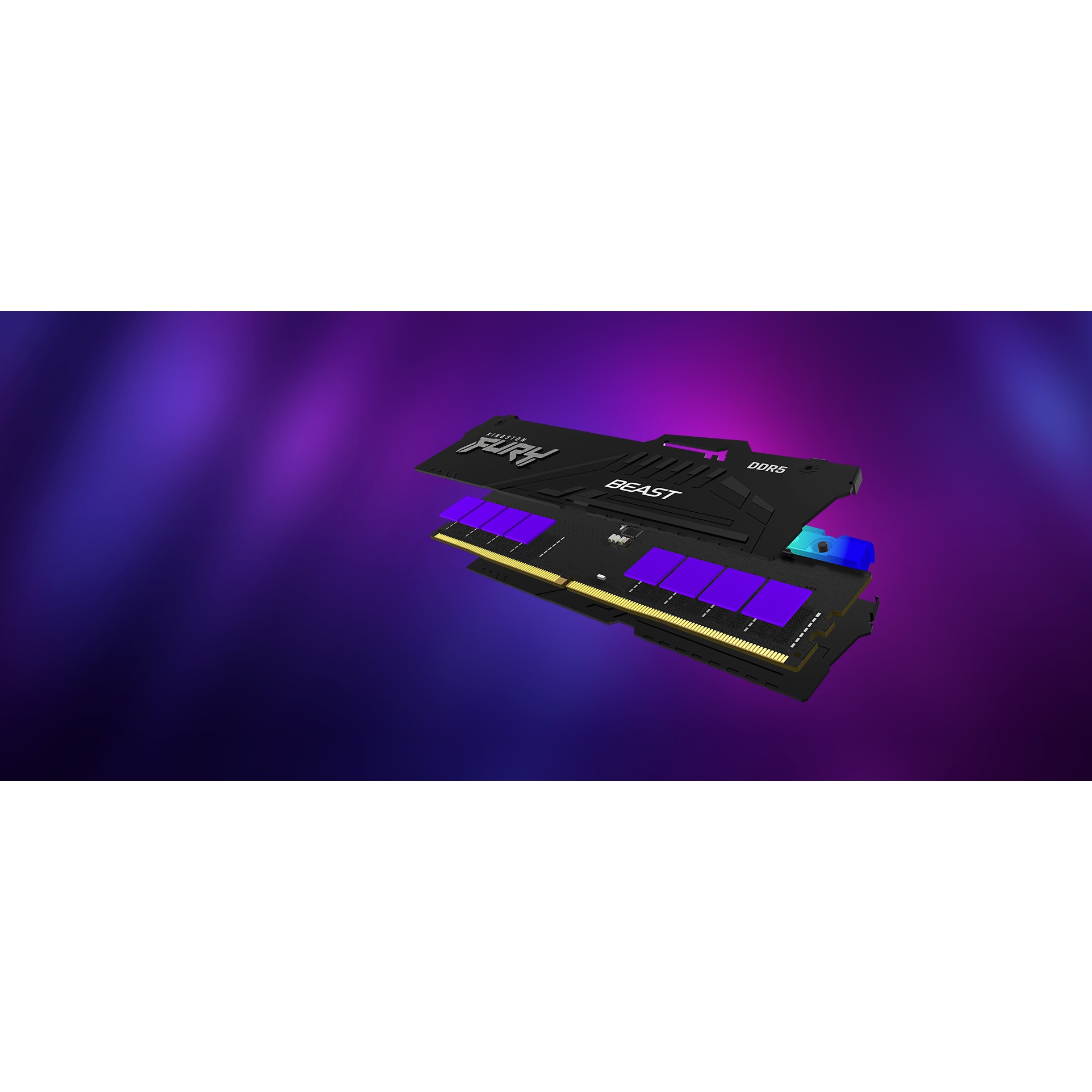 KINGSTON 8GB 6000MT/s DDR5 CL36 DIMM FURY Beast RGB EXPO