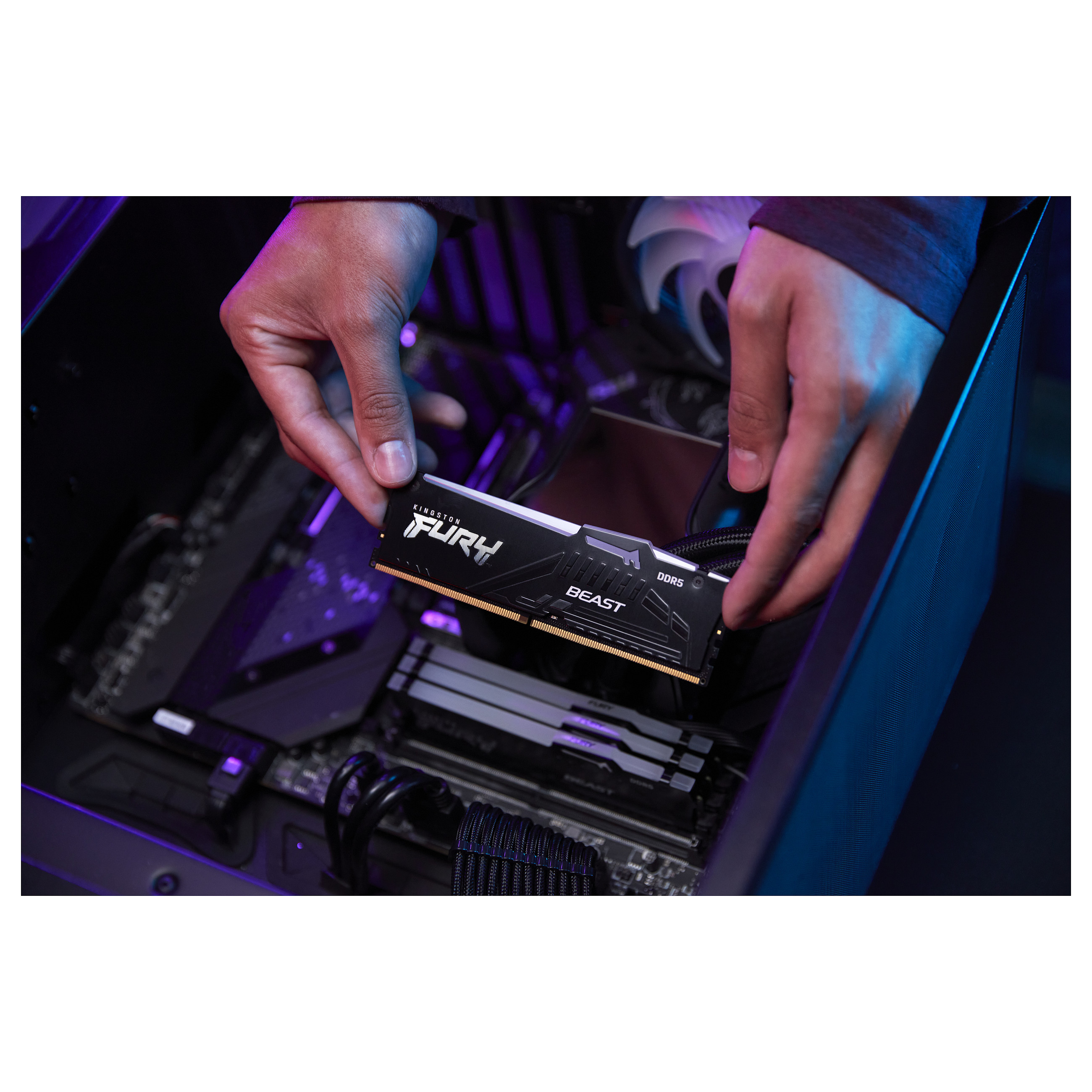KINGSTON 16GB 6000MT/s DDR5 CL36 DIMM Kit of 2 FURY Beast RGB EXPO