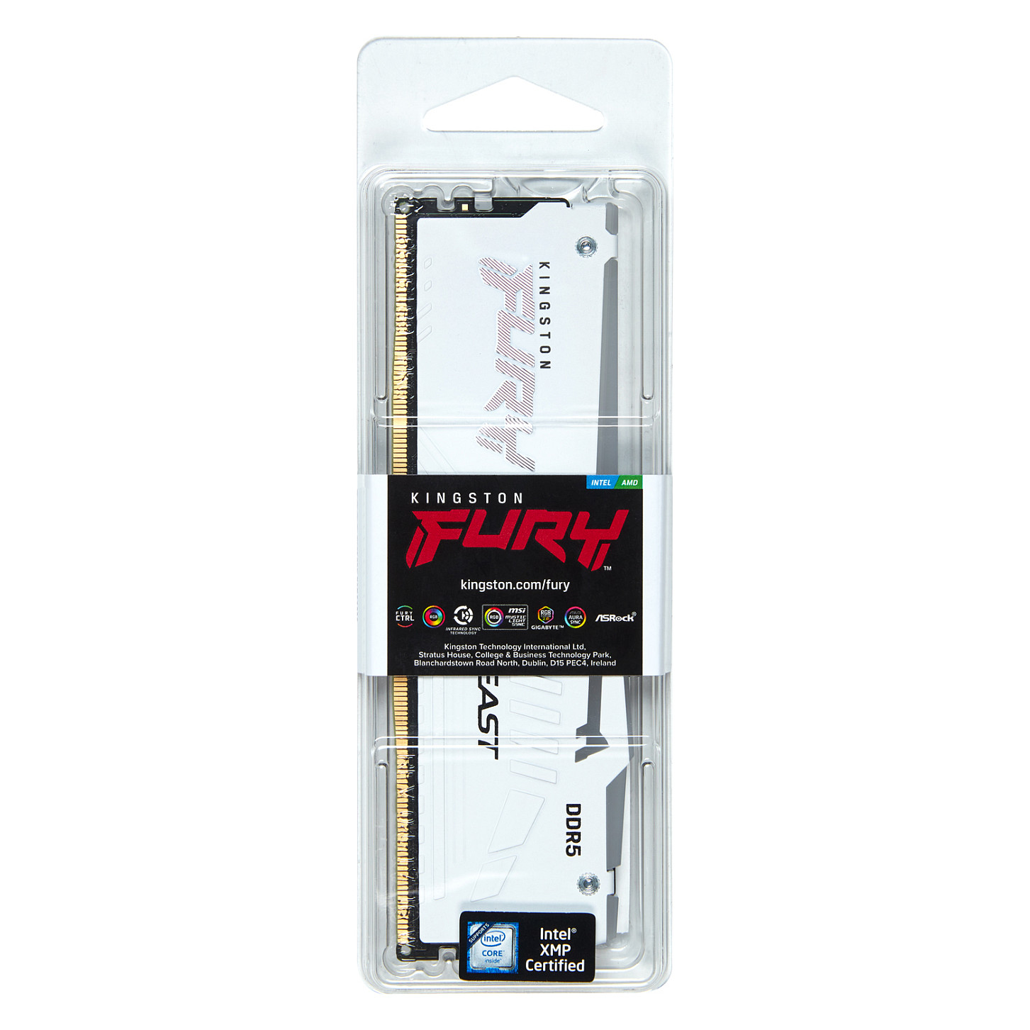 KINGSTON FURY Beast 32GB DIMM 6000MT/s DDR5 CL36 White RGB EXPO