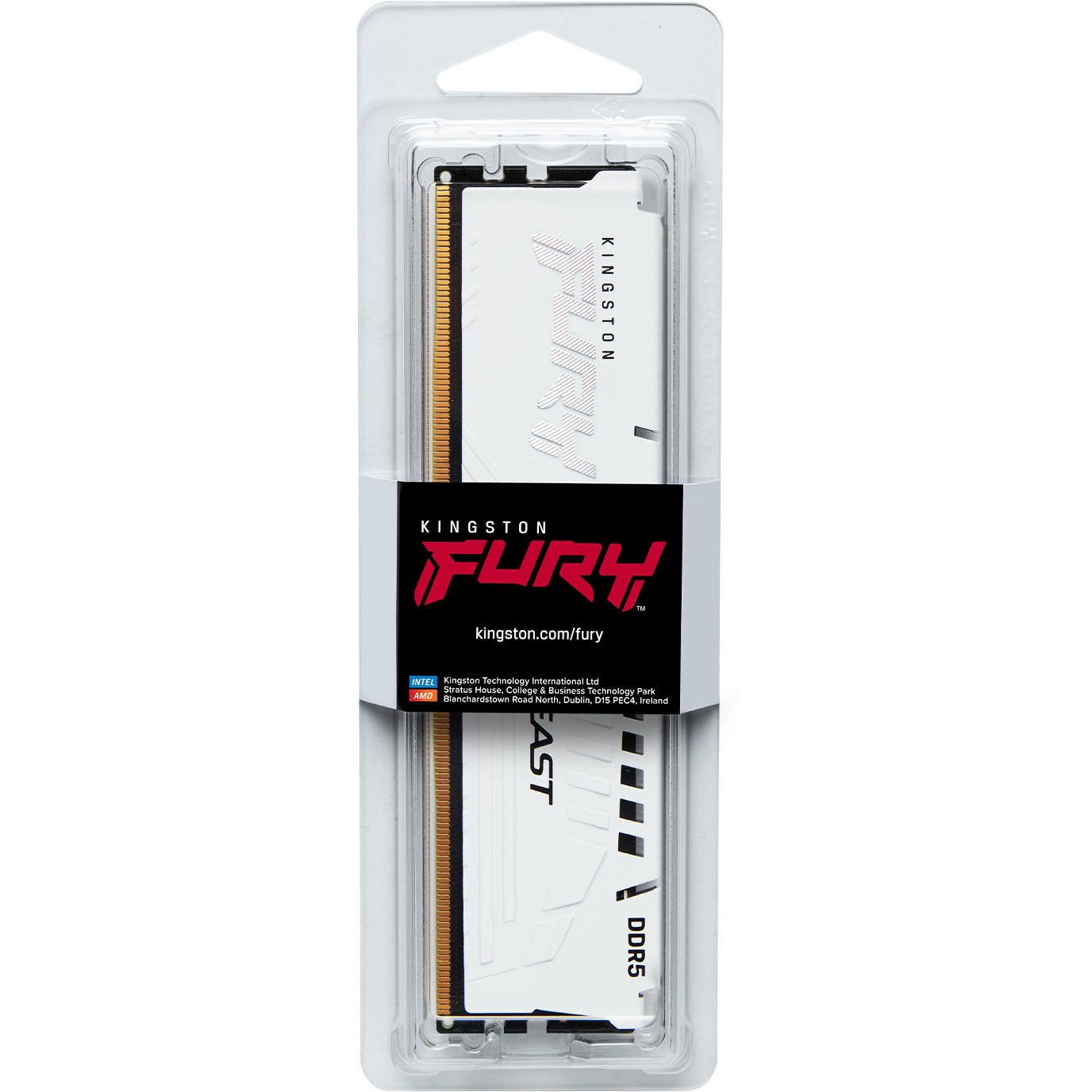 KINGSTON FURY Beast 16GB DIMM DDR5 5200MT/s DDR5 CL40 White XMP