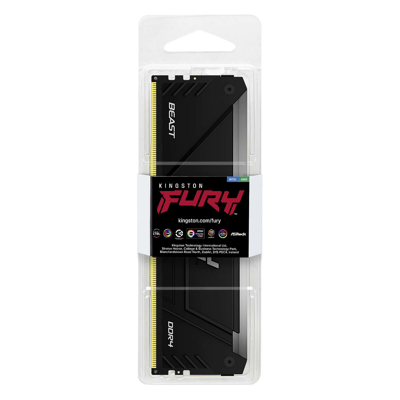 KINGSTON 8GB 3200MT/s DDR4 CL16 DIMM FURY Beast RGB