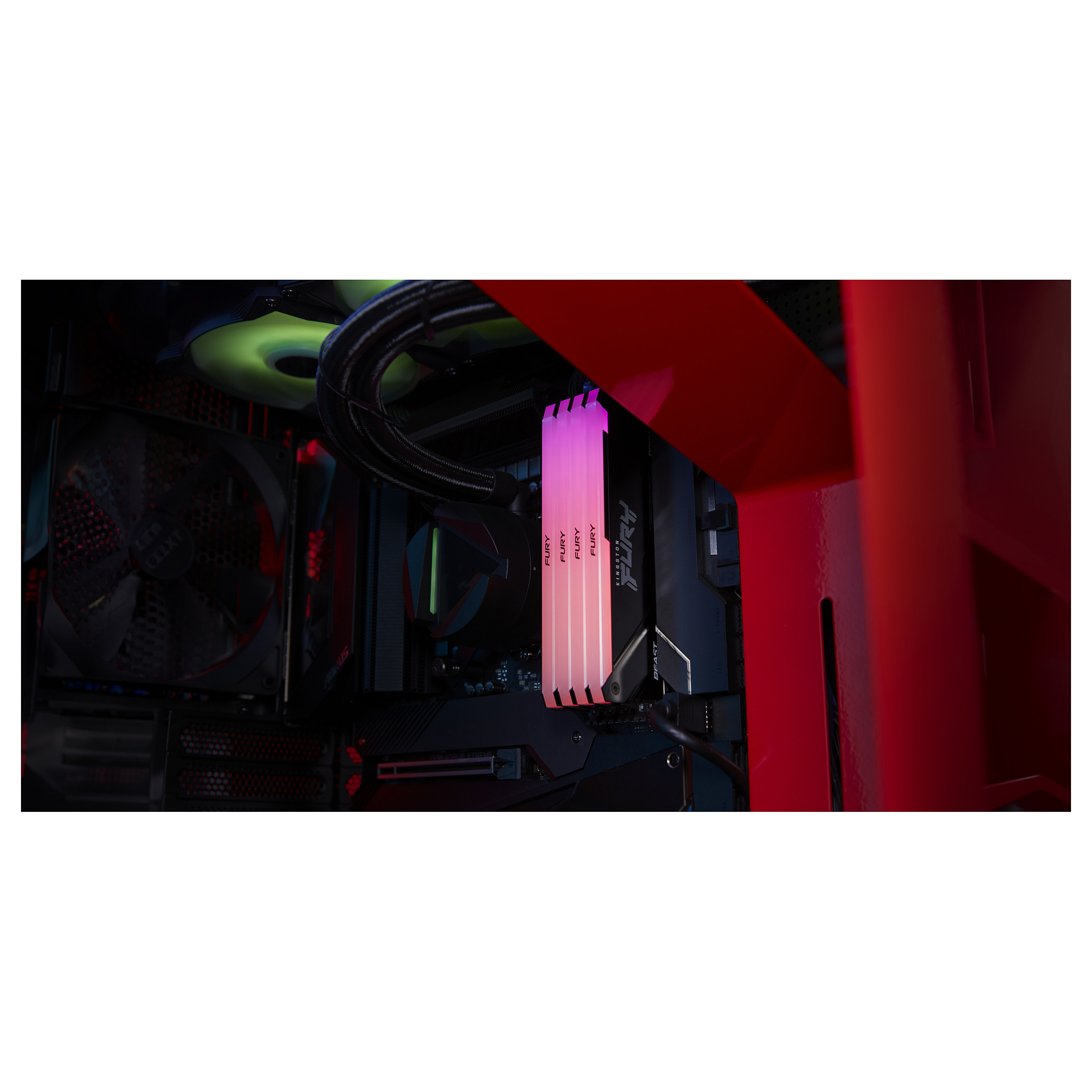 KINGSTON 16GB 3200MT/s DDR4 CL16 DIMM Kit of 2 FURY Beast RGB
