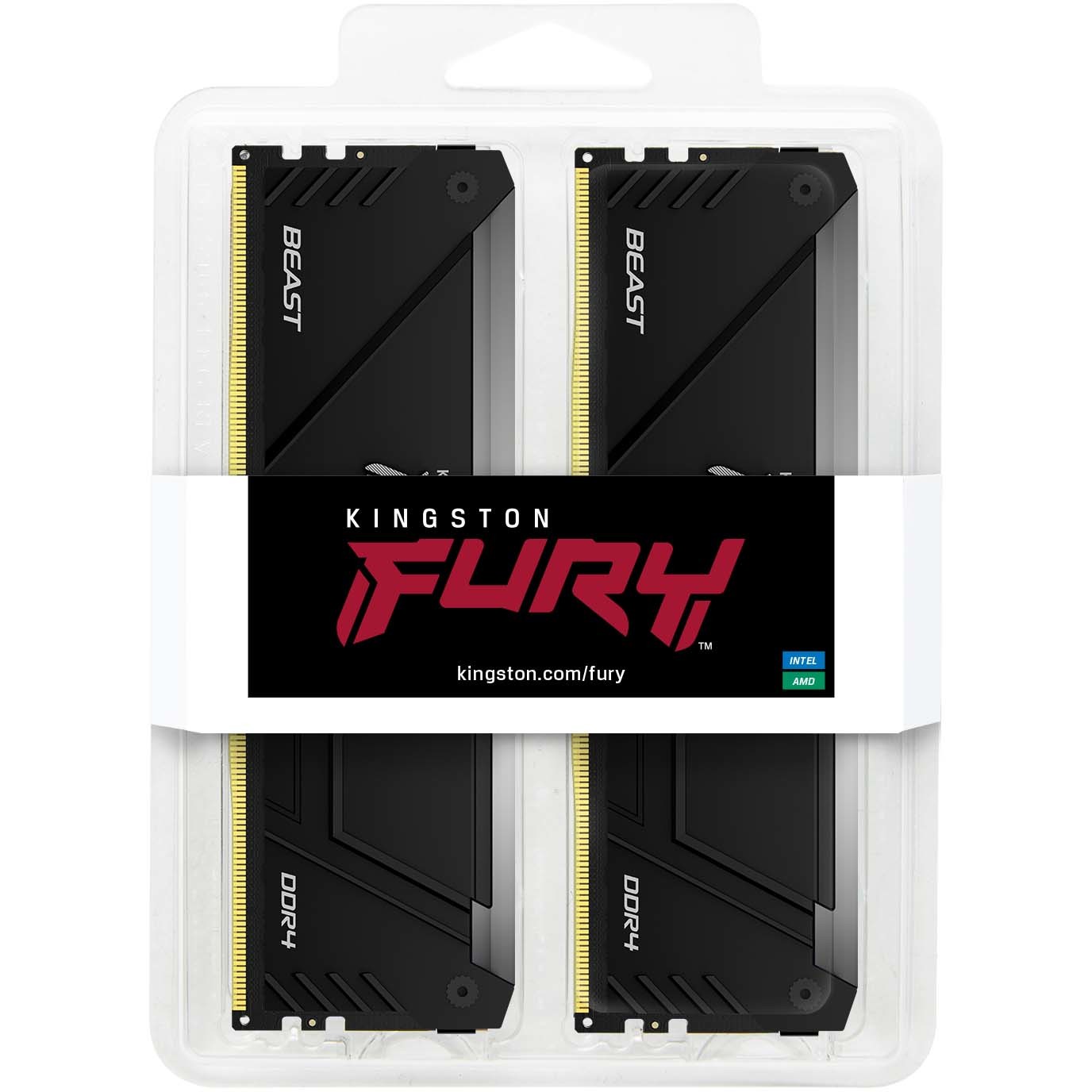 KINGSTON 16GB 3600MT/s DDR4 CL17 DIMM Kit of 2 FURY Beast RGB