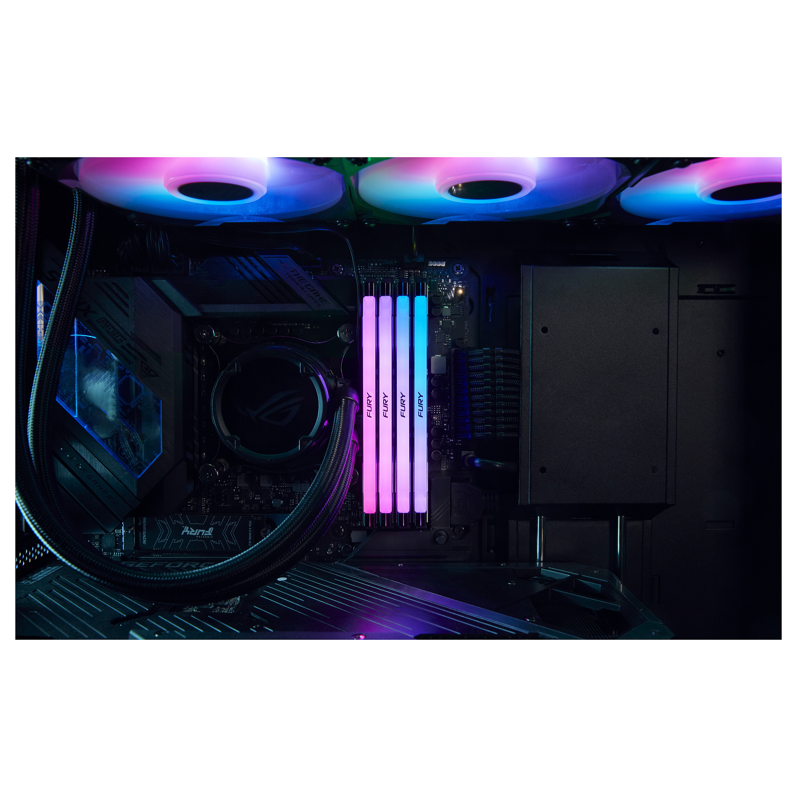 KINGSTON 96GB 6400MT/s DDR5 CL32 DIMM Kit of 2 FURY Renegade RGB XMP