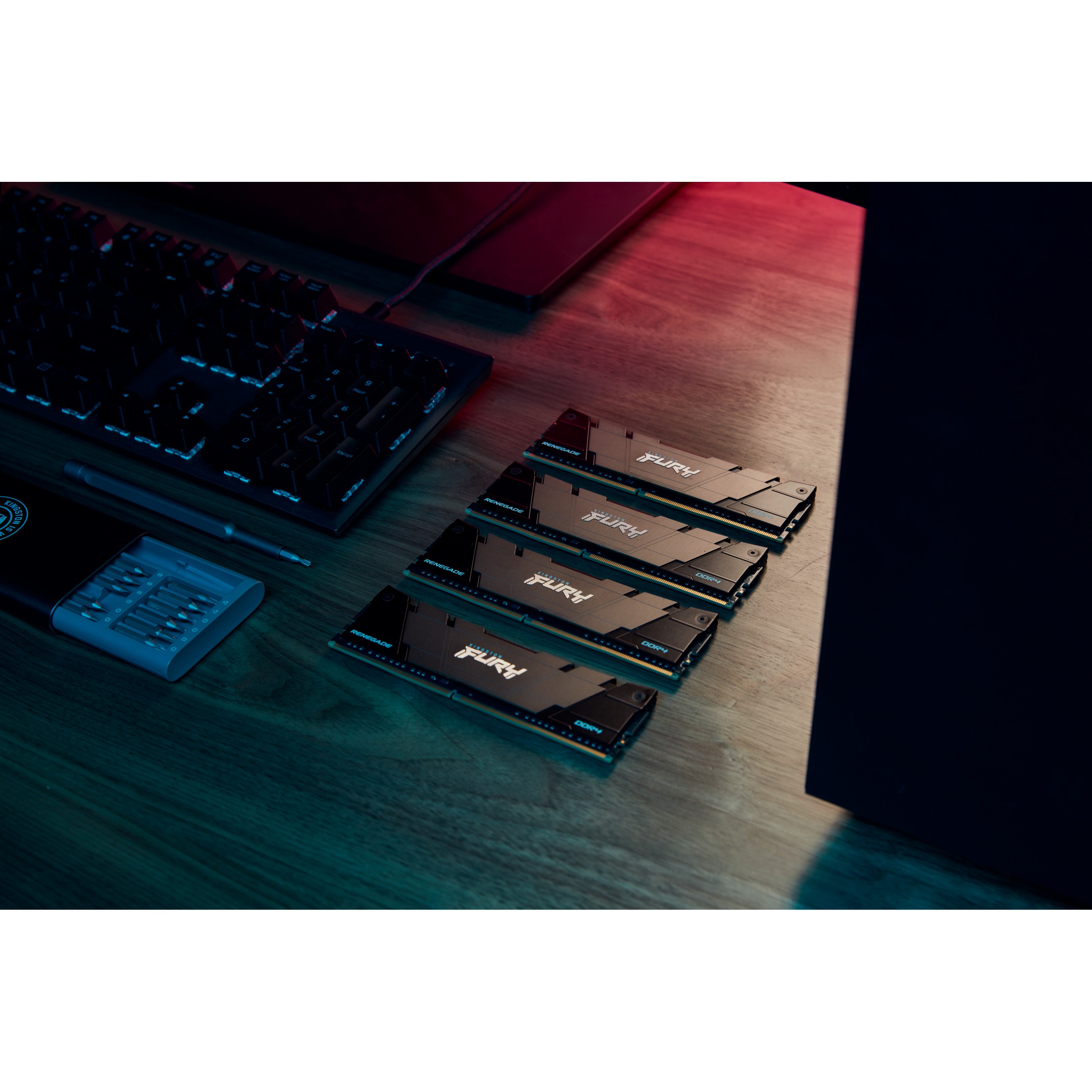 KINGSTON 32GB 3600MT/s DDR4 CL16 DIMM Kit of 2 1Gx8 FURY Renegade Black