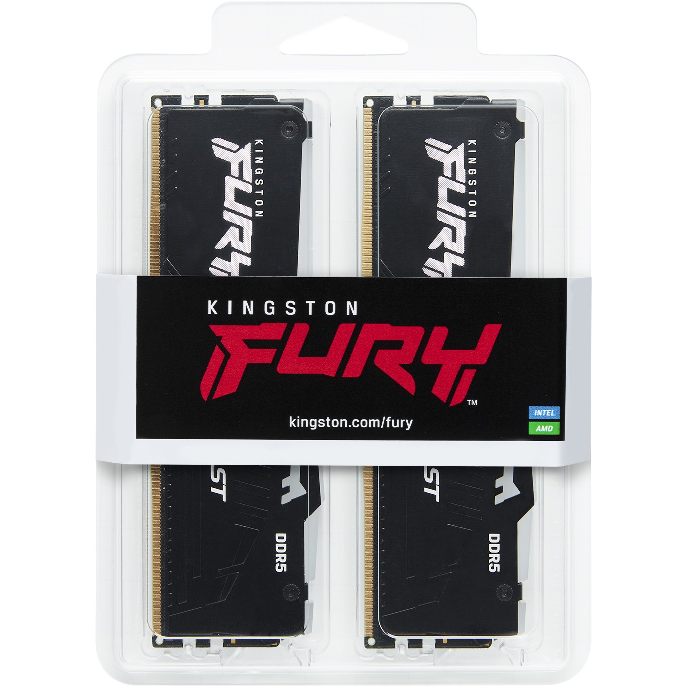 KINGSTON 64GB 6000MT/s DDR5 CL30 DIMM Kit of 2 FURY Beast RGB EXPO