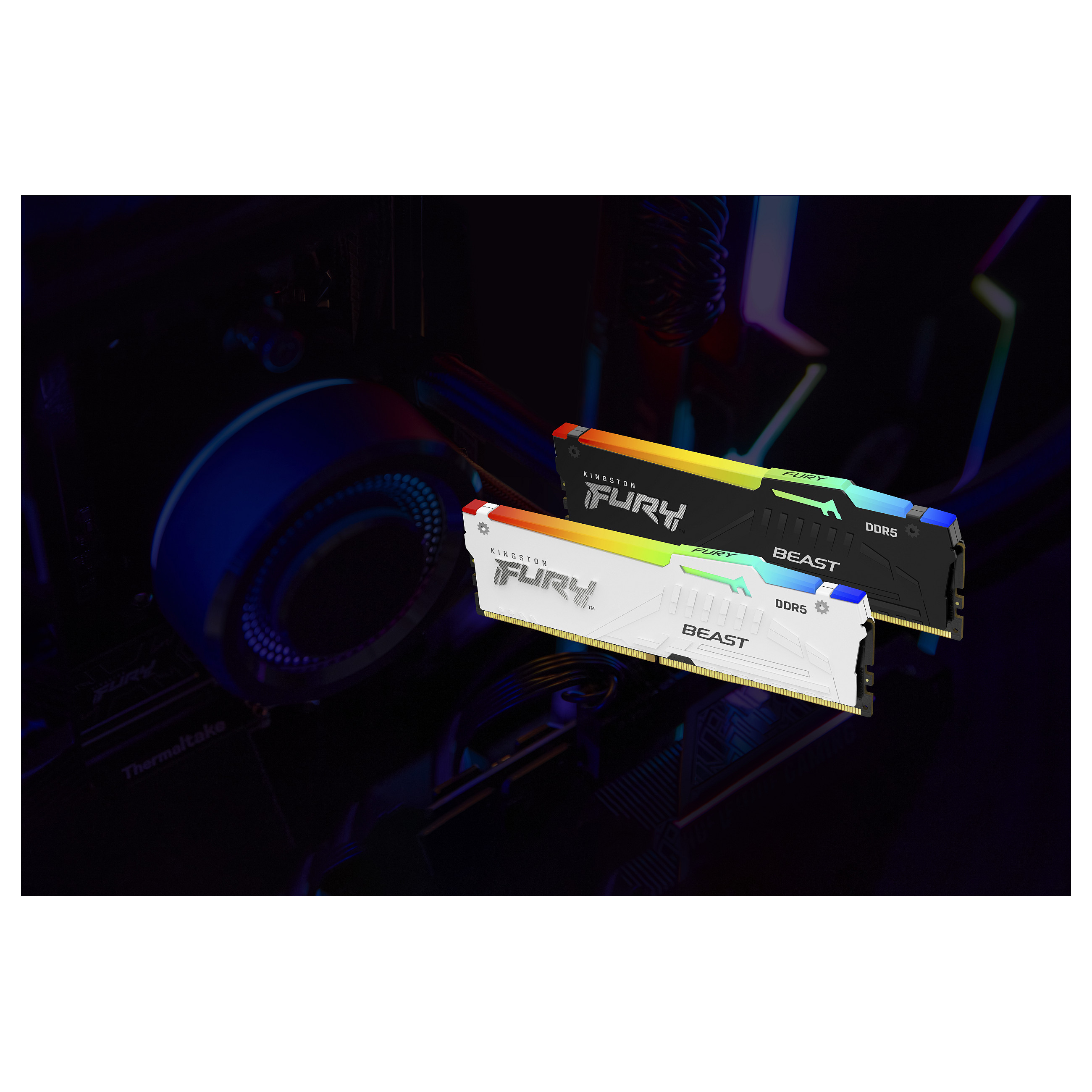 KINGSTON 16GB 6000MT/s DDR5 CL30 DIMM FURY Beast White RGB EXPO