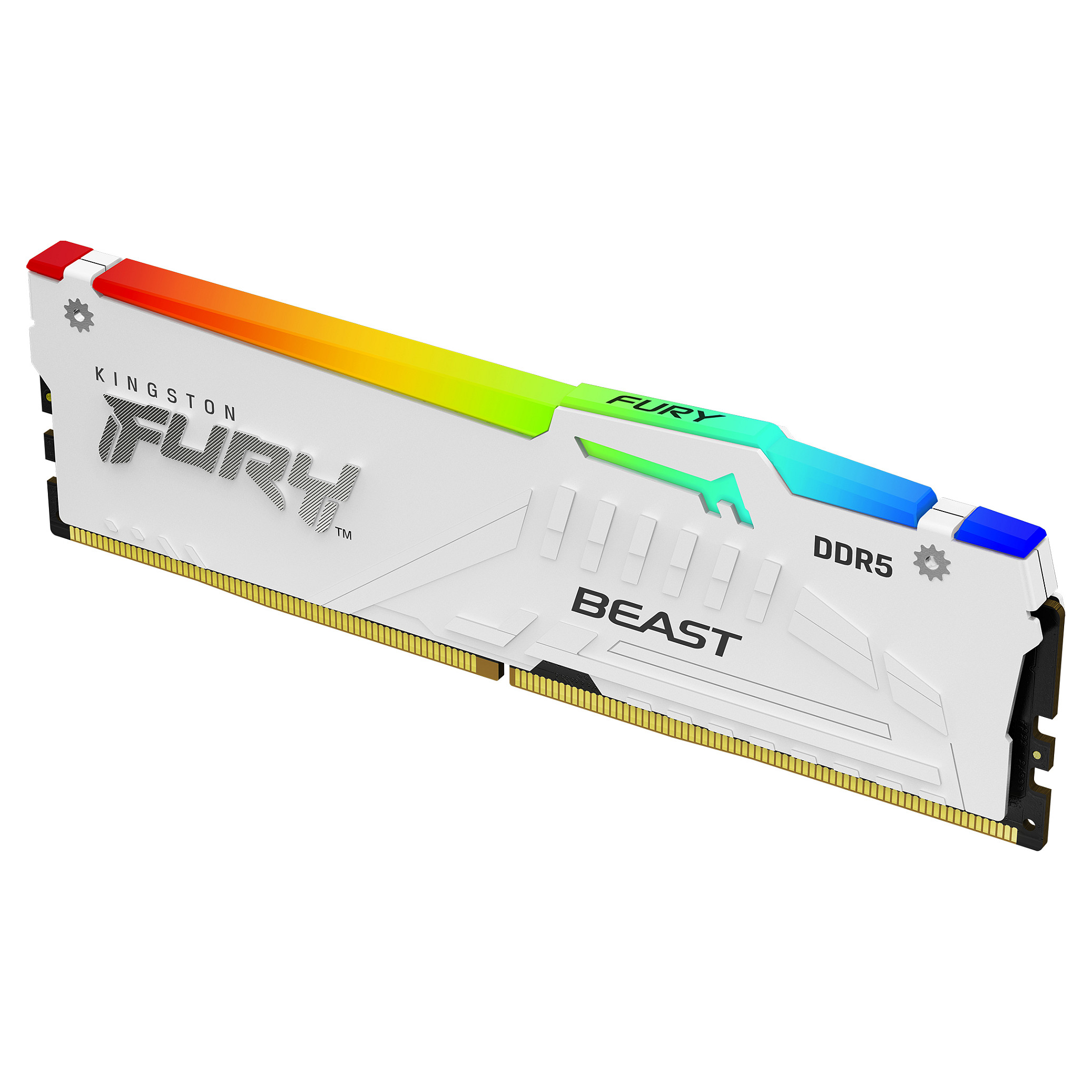 KINGSTON 32GB 6000MT/s DDR5 CL30 DIMM Kit of 2 FURY Beast White RGB EXPO
