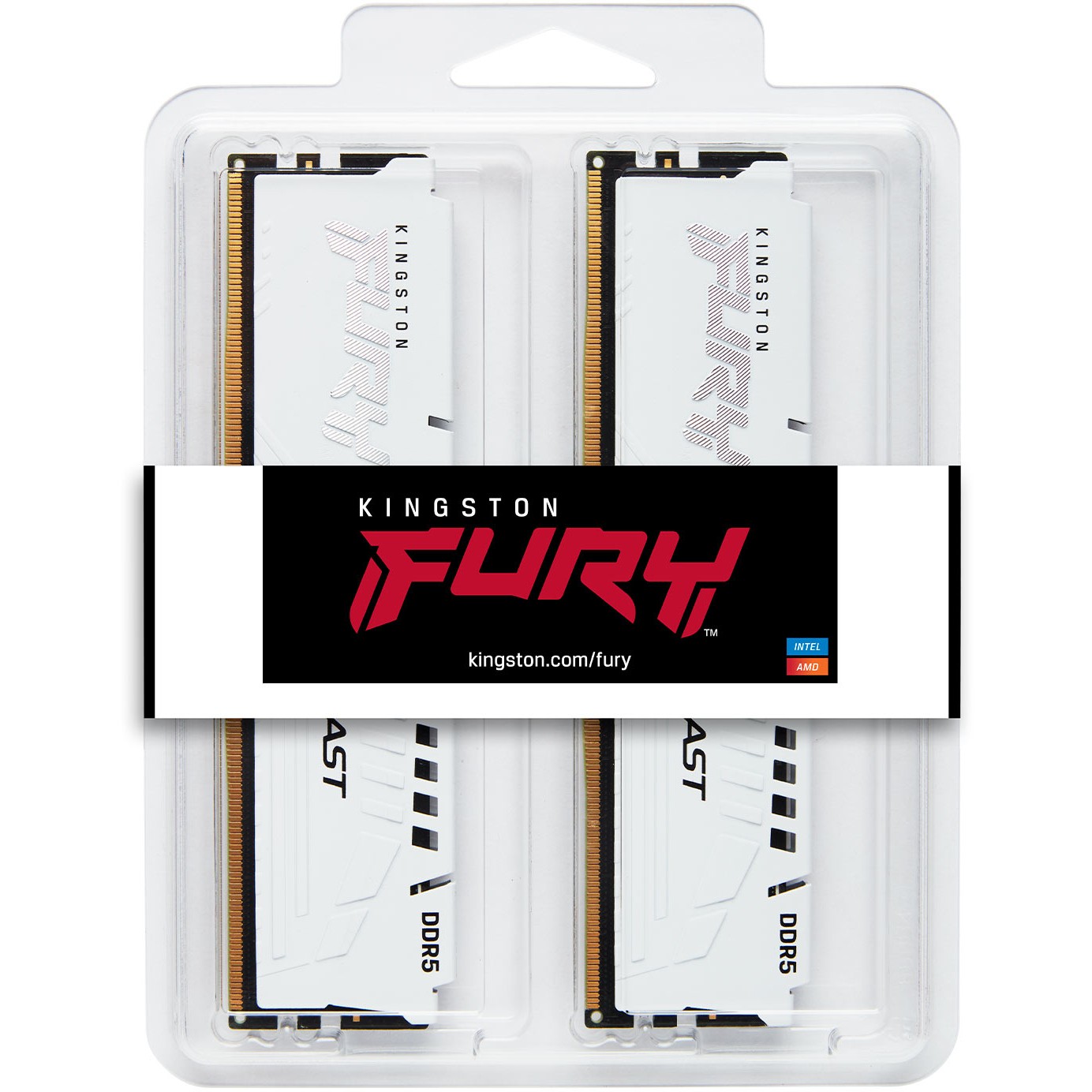 KINGSTON 32GB 6000MT/s DDR5 CL36 DIMM Kit of 2 FURY Beast White EXPO